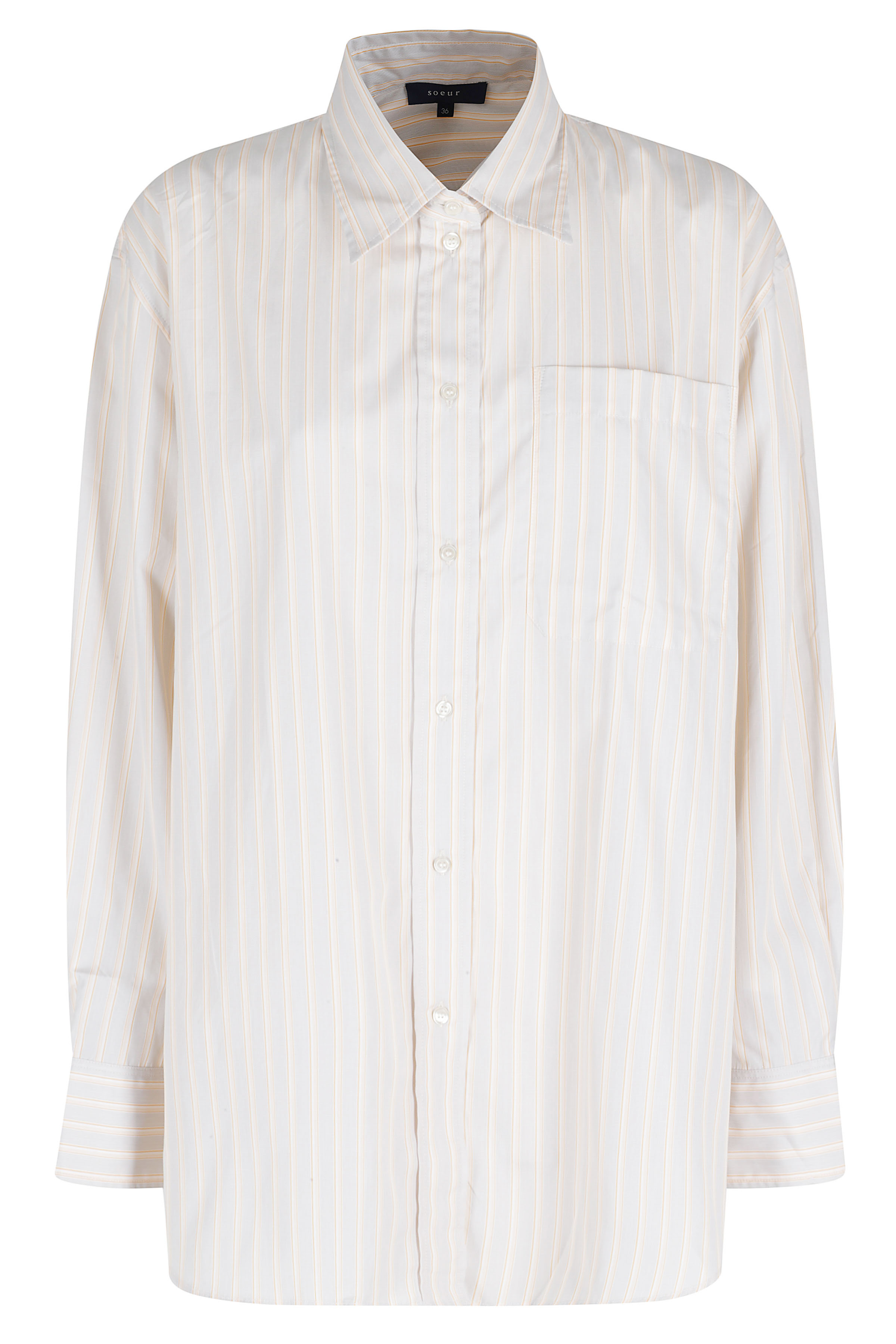 Soeur Women's Grey Carlotta Cotone Camicia