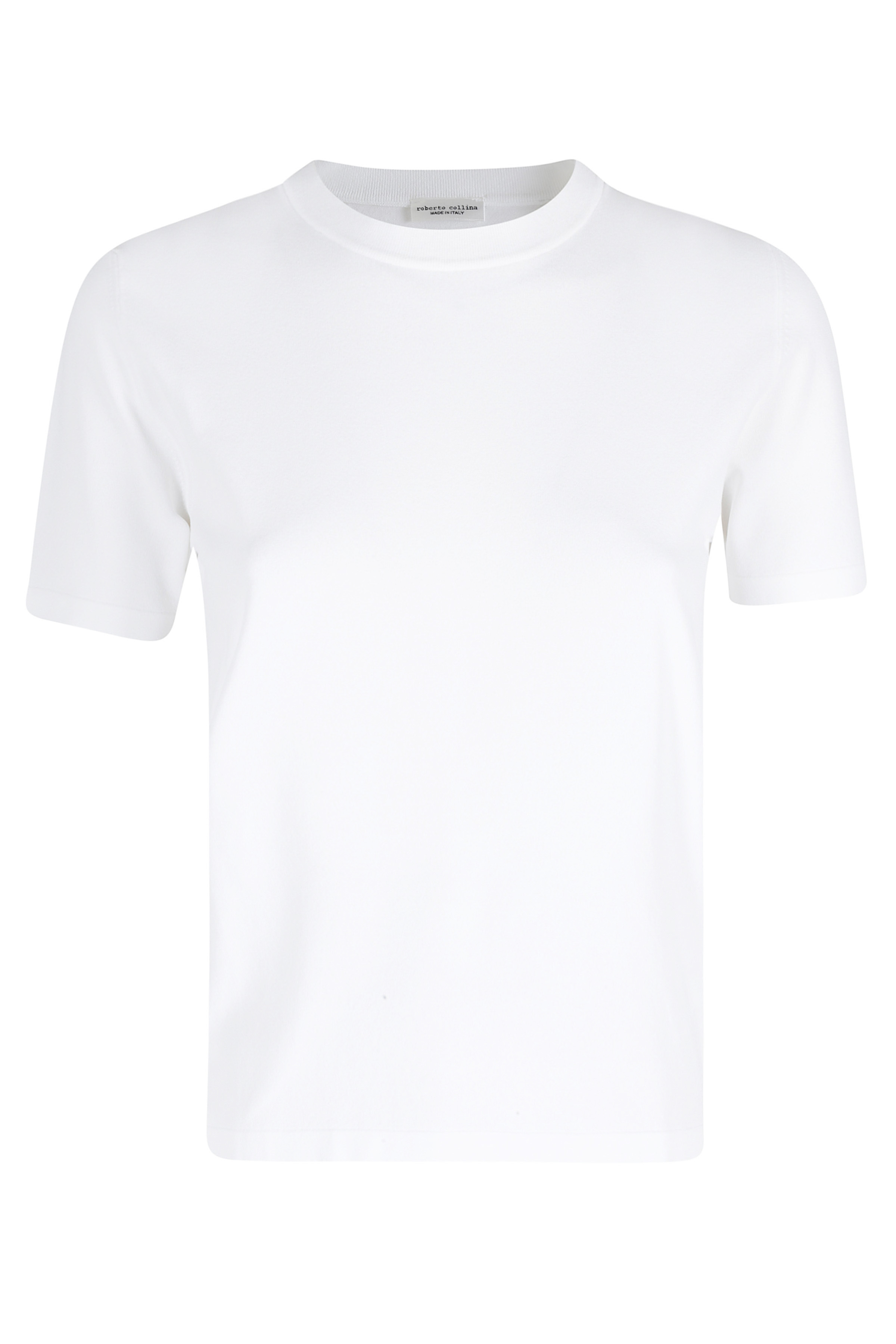 Roberto Collina Women's White Girocollo Mc Viscosa Poliestere T-Shirt
