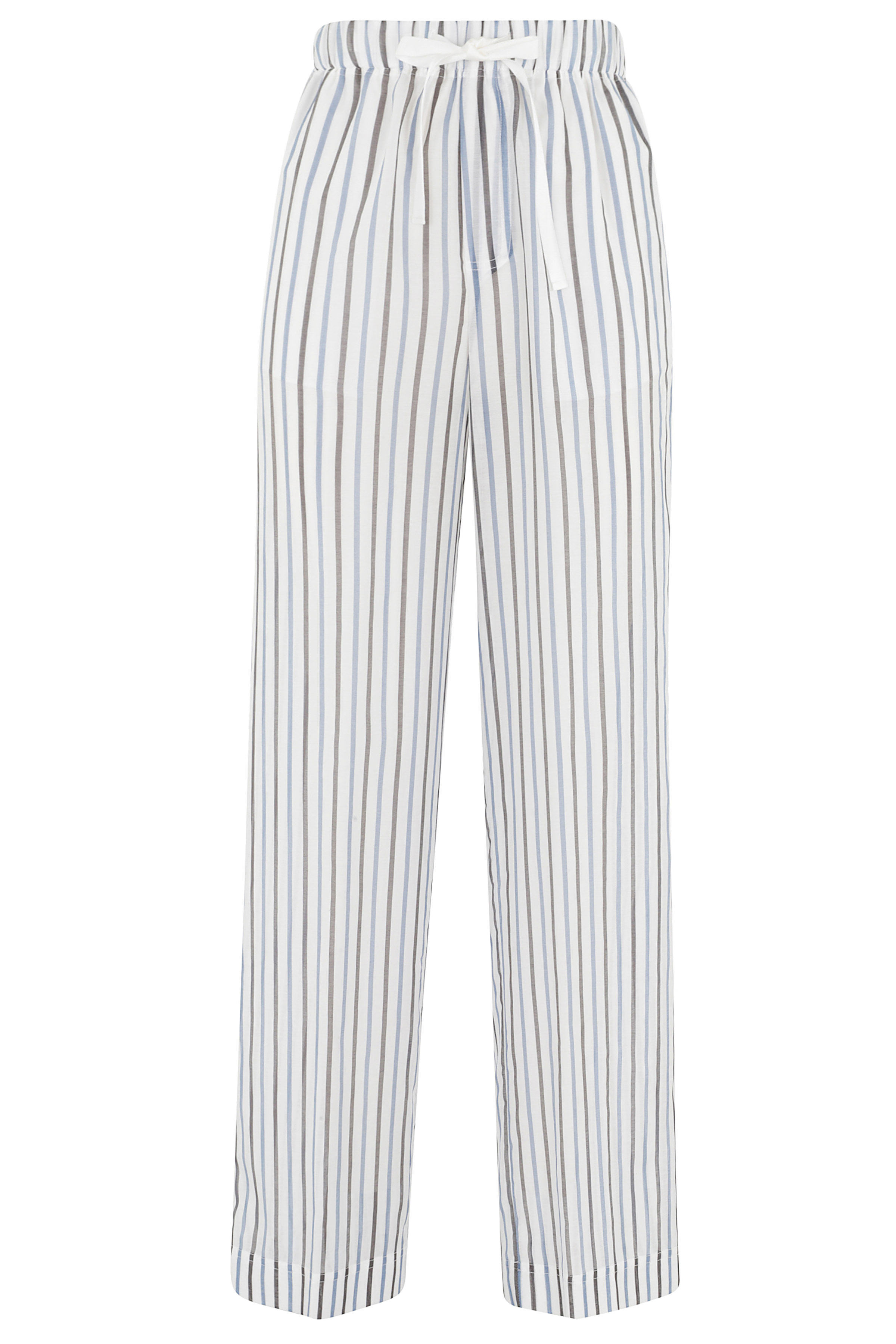 Semi Couture Women's Blue Pantalone Lidia Cotone Seta Pantaloni