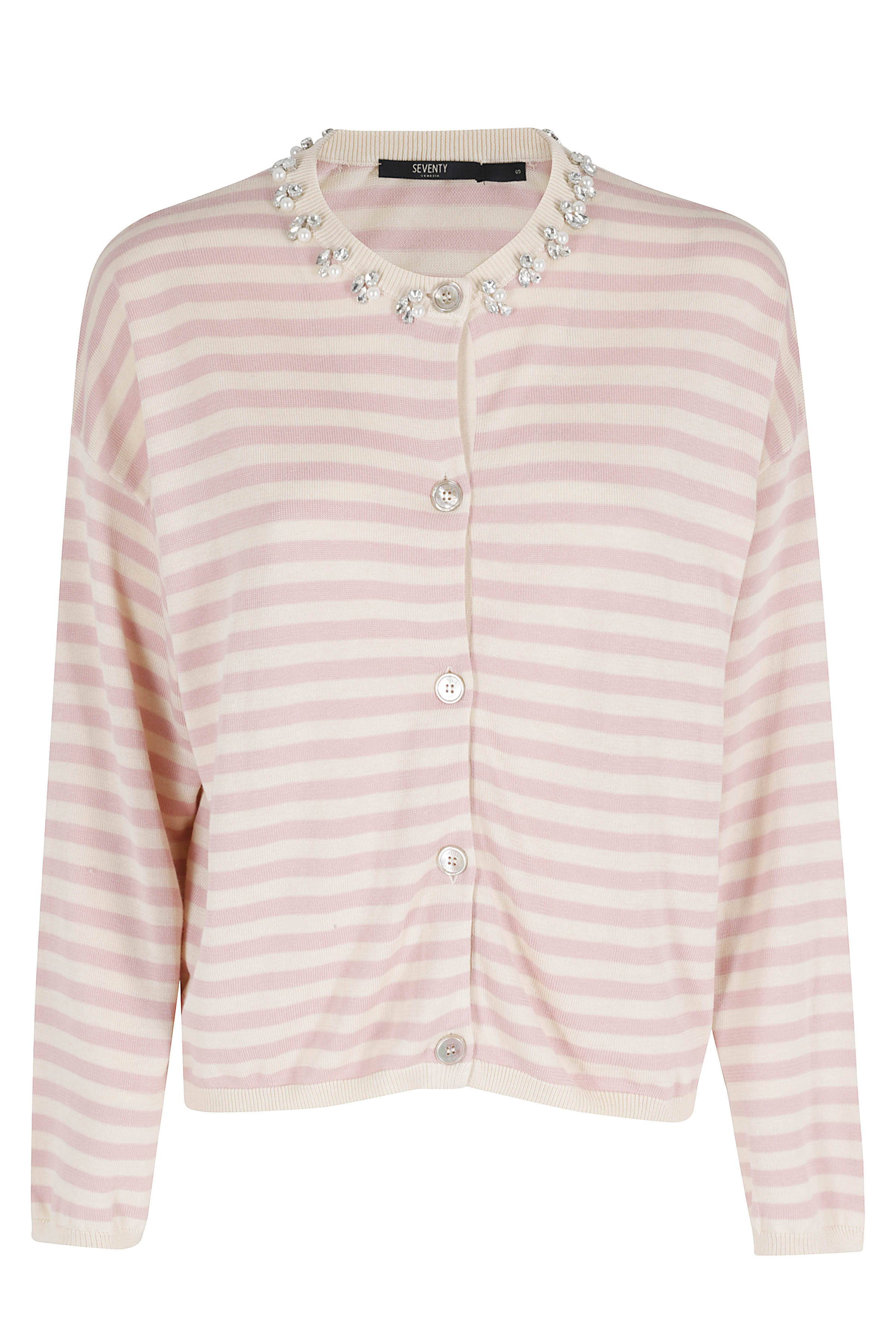 Seventy Women's Nude & Neutrals Coreana Lyocell Cotone Seta Maglia