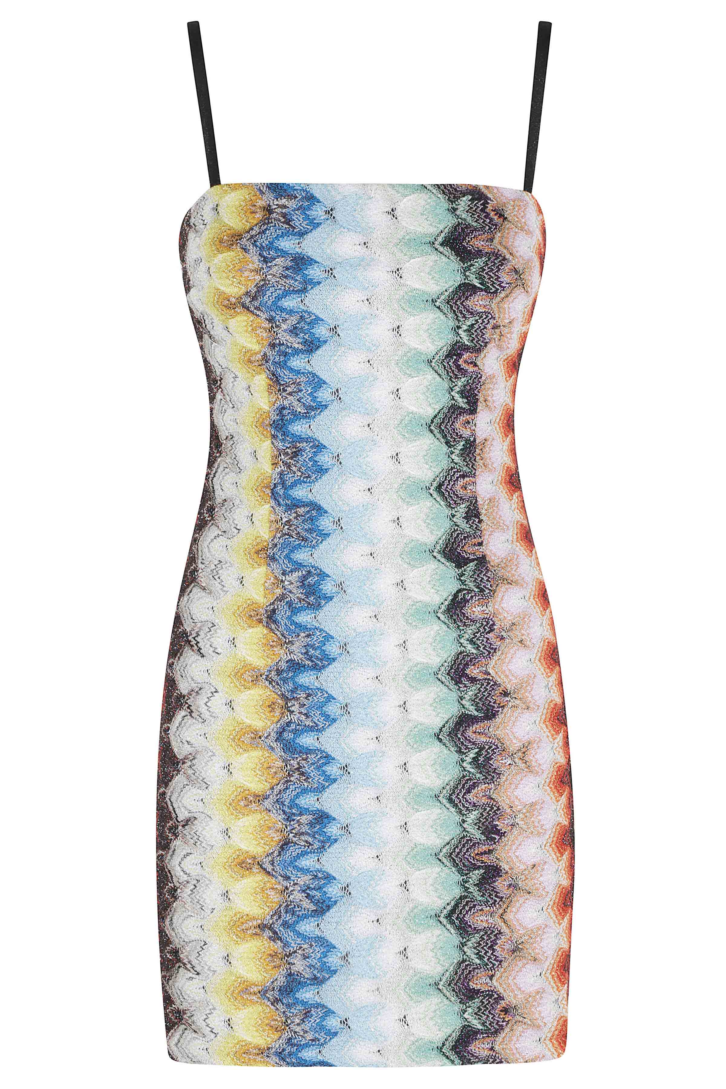 Missoni Women's Multicolour Sleveless Short Dress Viscosa Abito