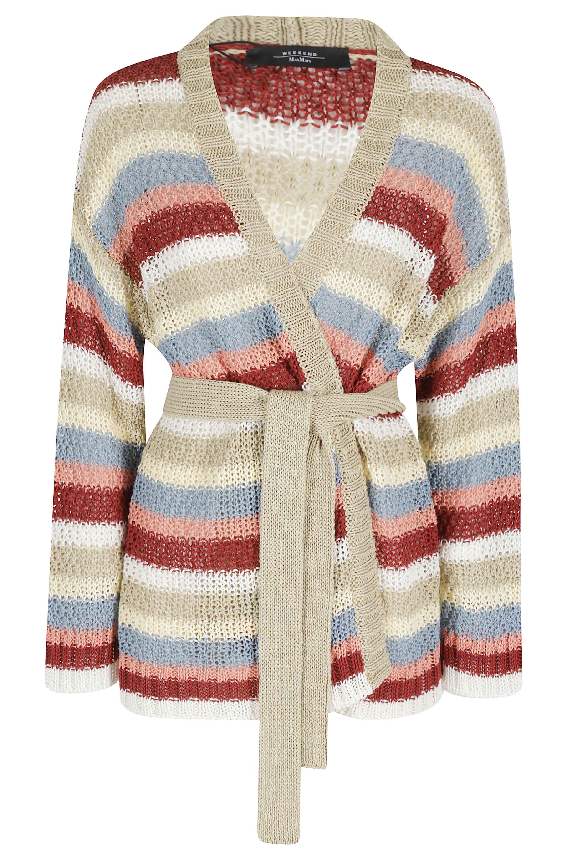 Weekend Max Mara Women's Red Bonito Lino Maglia