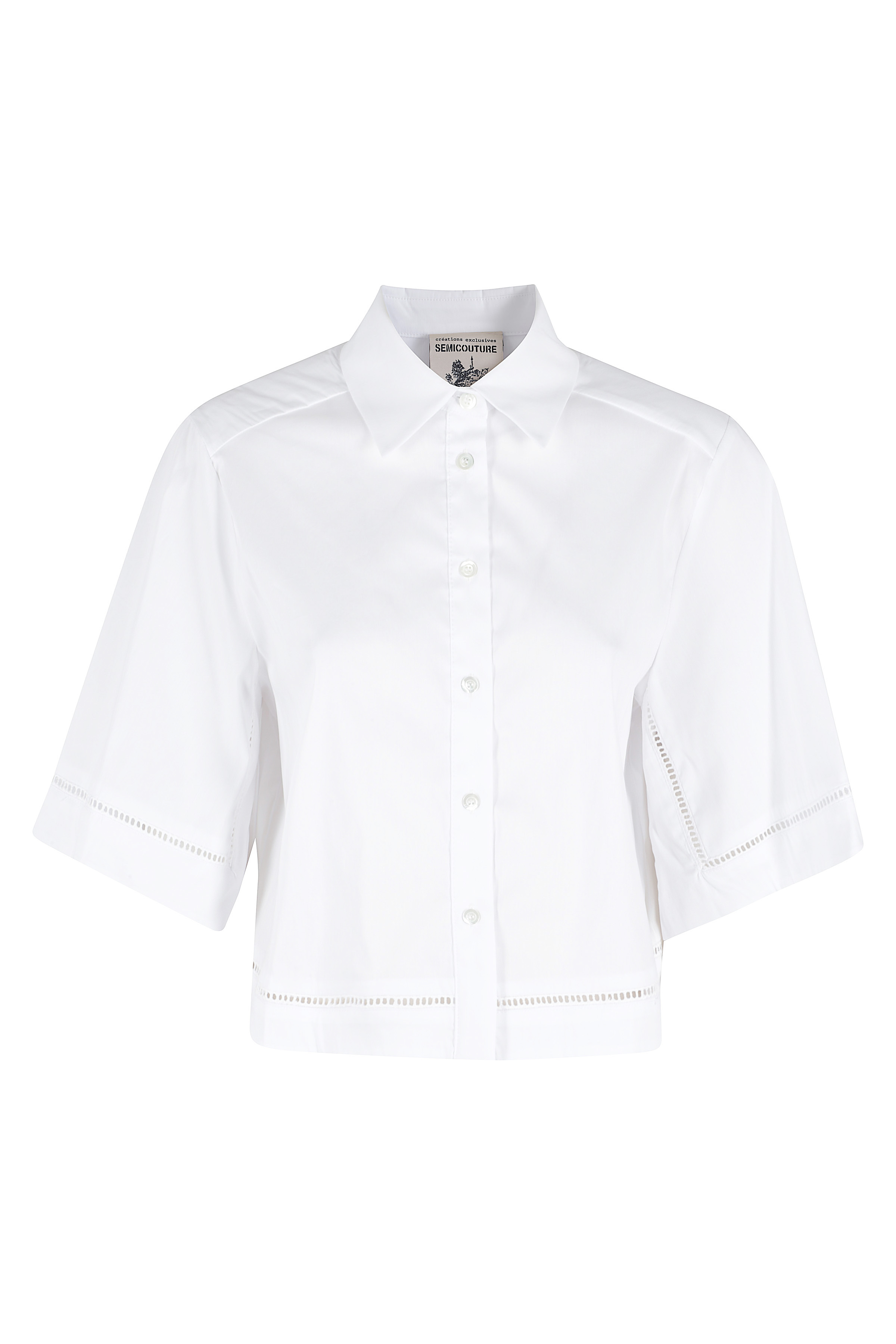 Semi Couture Women's White Camicia Madelaine Co Pa Ea