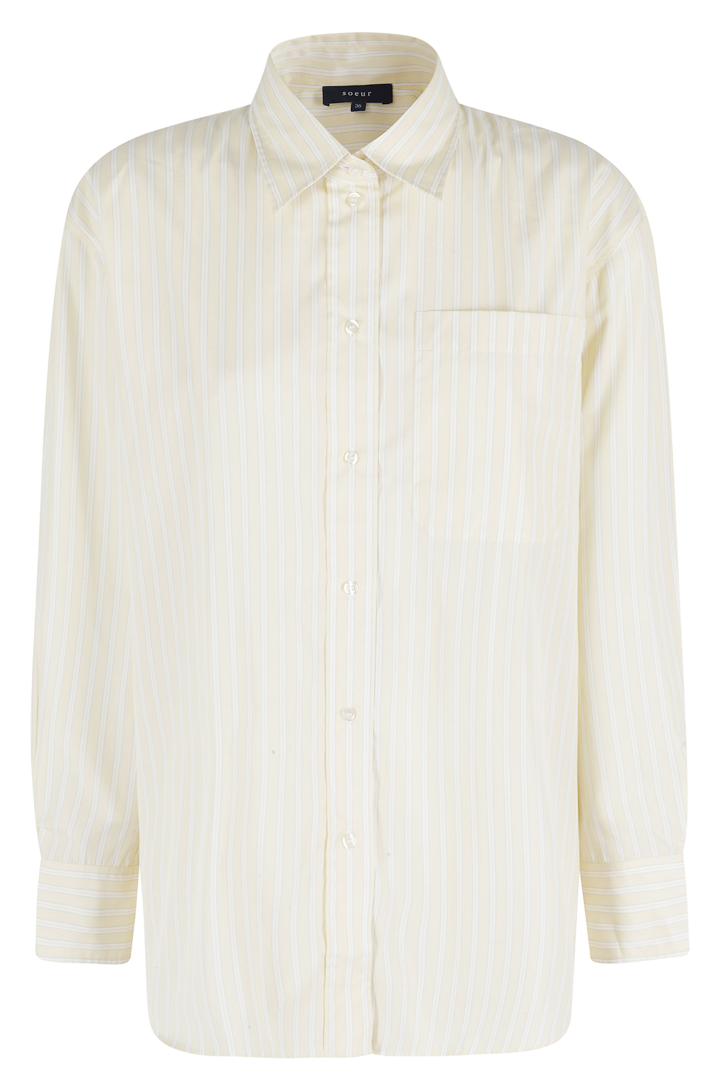 Soeur Women's Yellow & Orange Carlotta Cotone Camicia