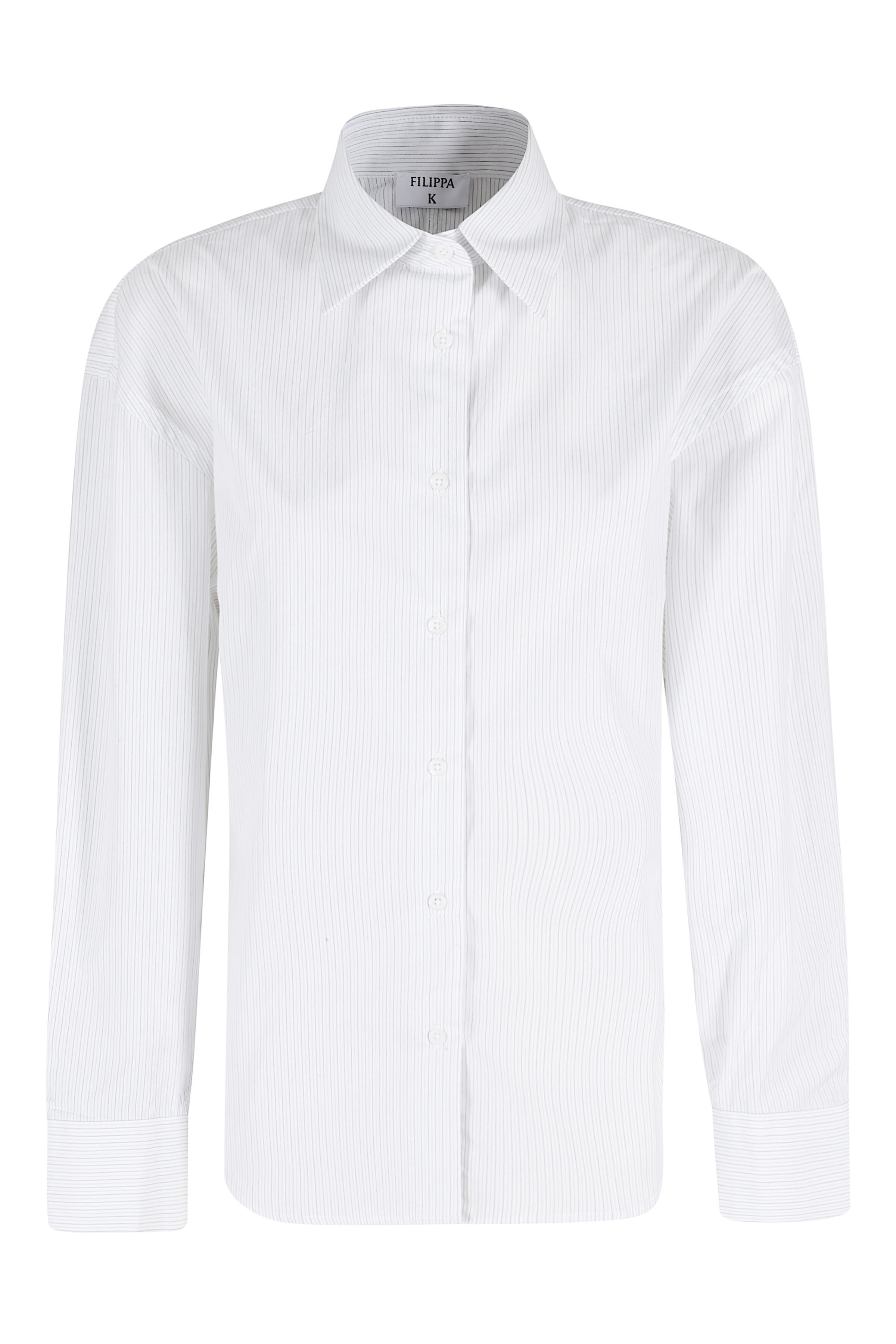 Filippa K Women's White Hourglass Pinstripe Shirt Cotone Camicia