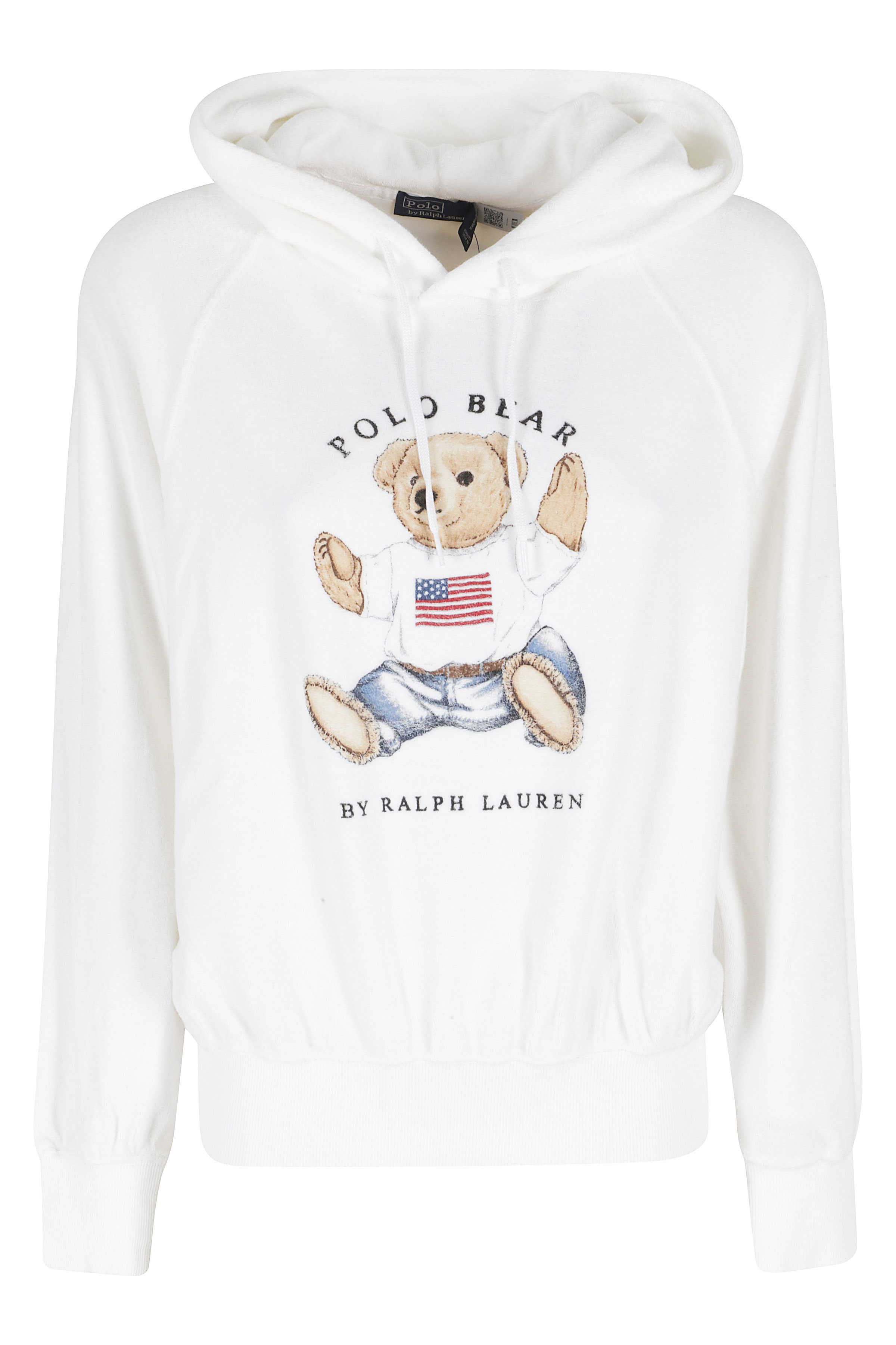 Polo Ralph Lauren Women's White Knit Pullover Sweatshirt Cotton Polyester Felpa