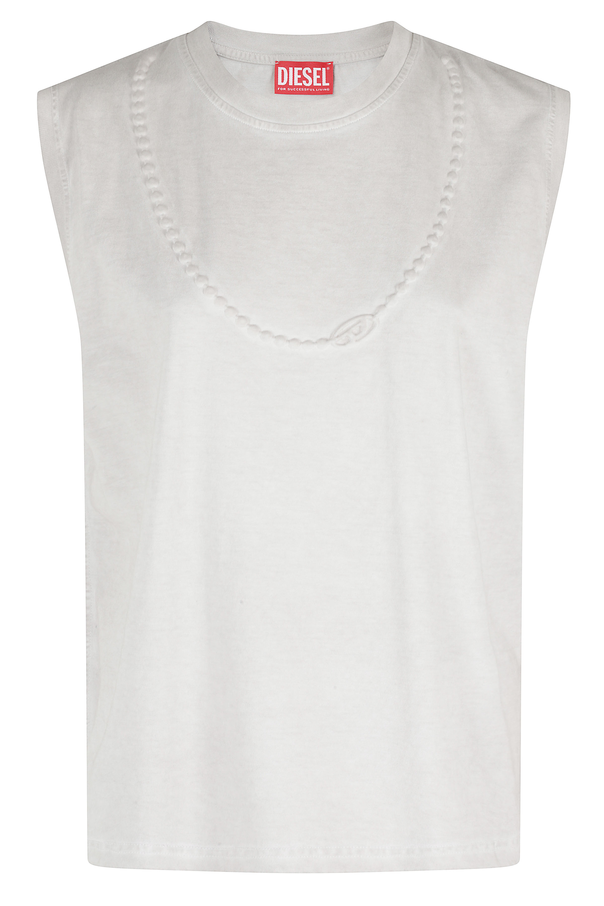 Diesel Women's Grey T Embej Cotton Top
