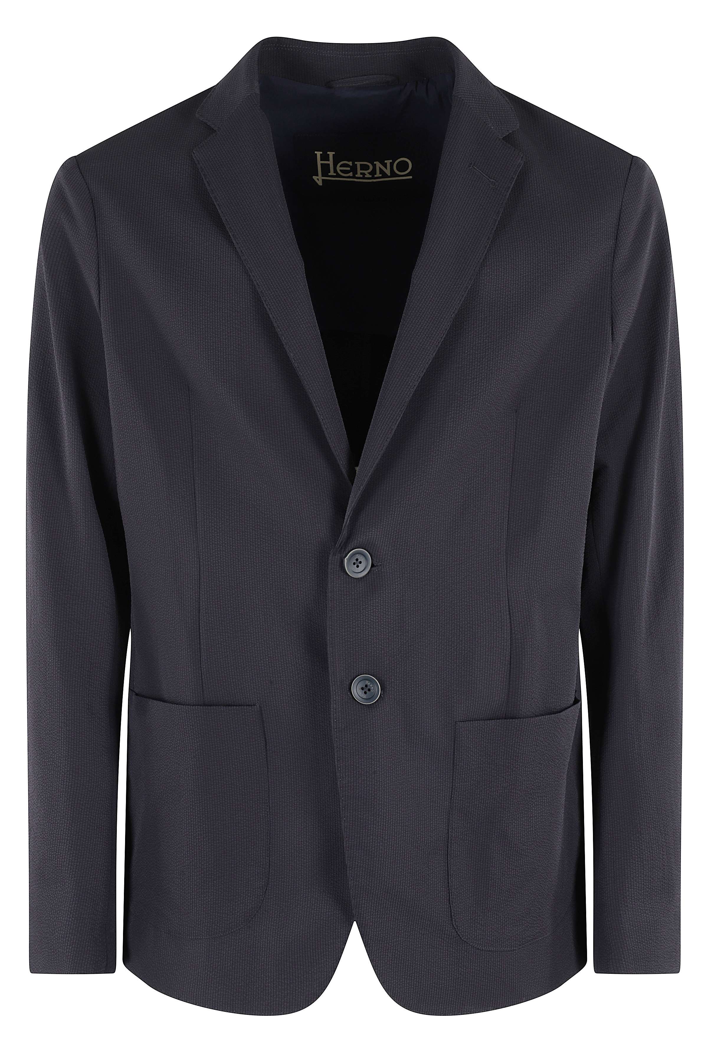 Herno Men's Blue Giacca Leggera Poliestere