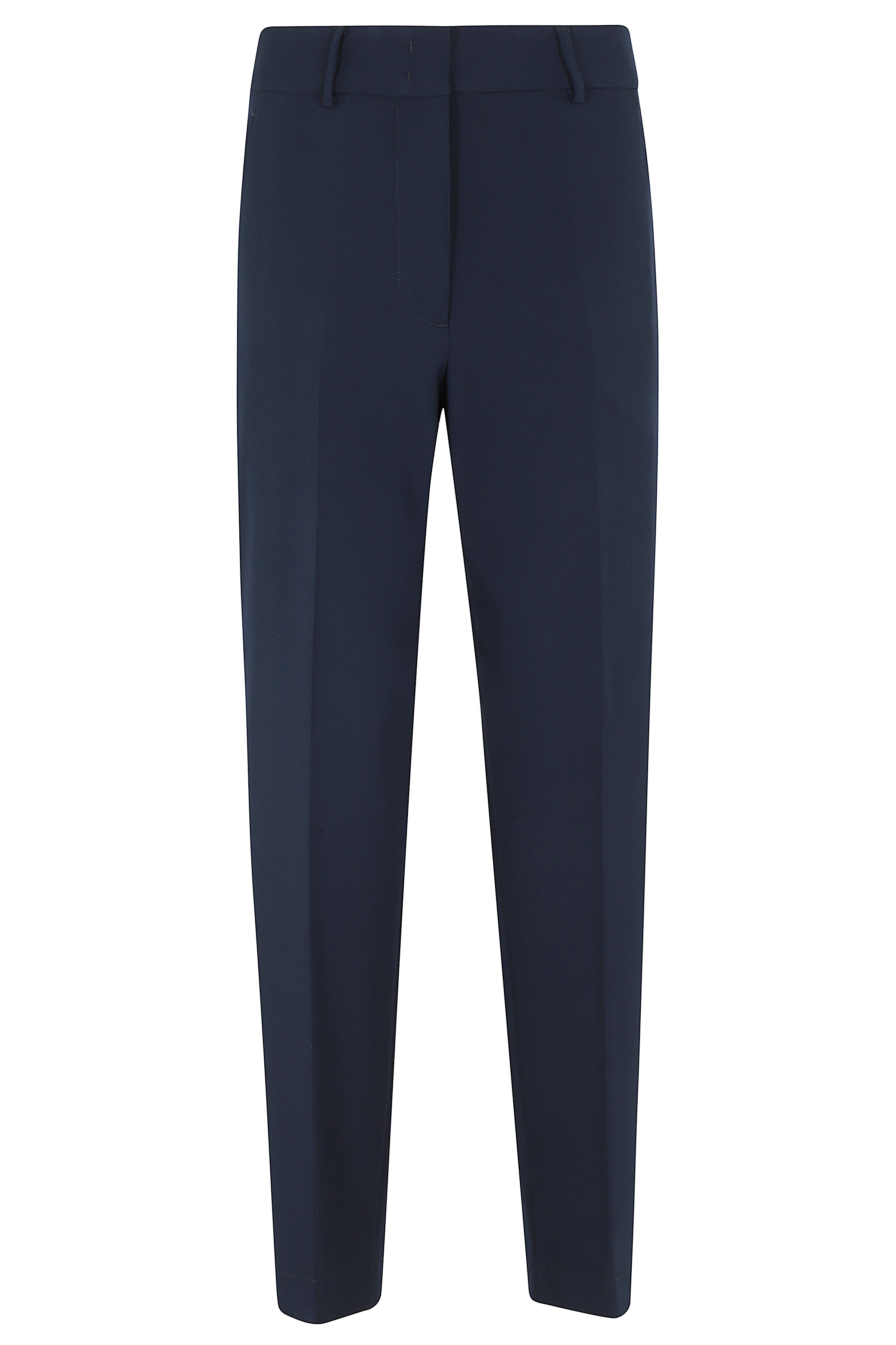 Seventy Women's Blue Pantalone Poliestere Elastan Pantaloni