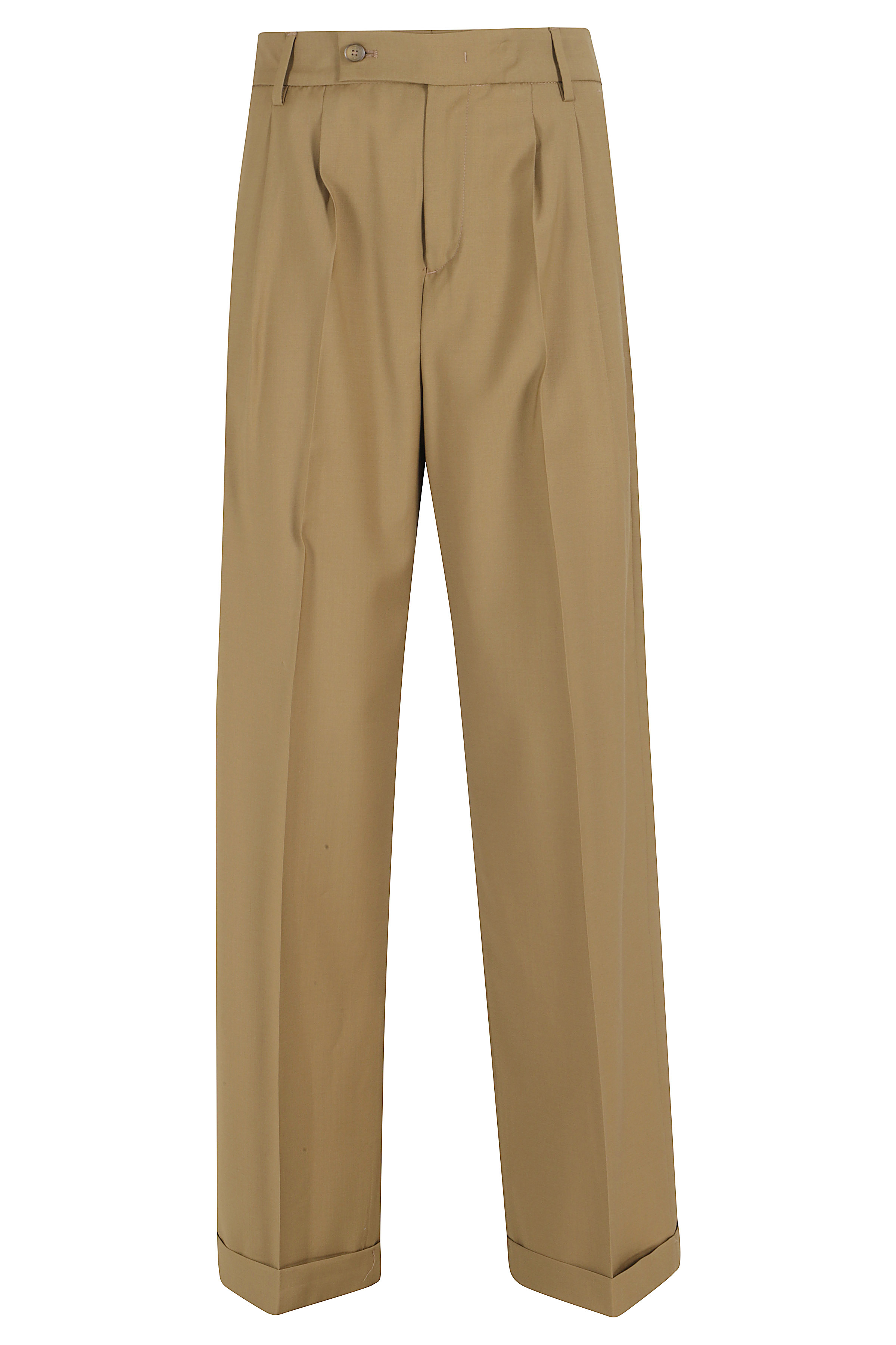 Briglia Women's Green Pantalone Lana Vergine Pantaloni