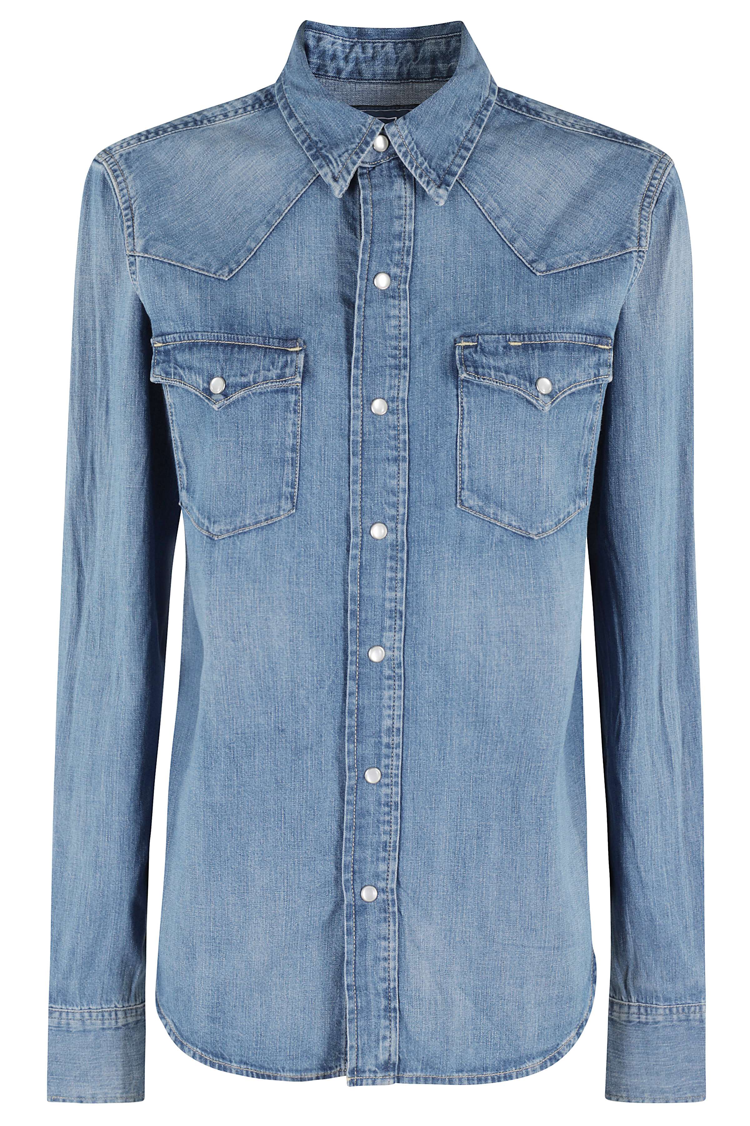 Polo Ralph Lauren Women's Blue Long Sleeve Shirt Cotone Camicia