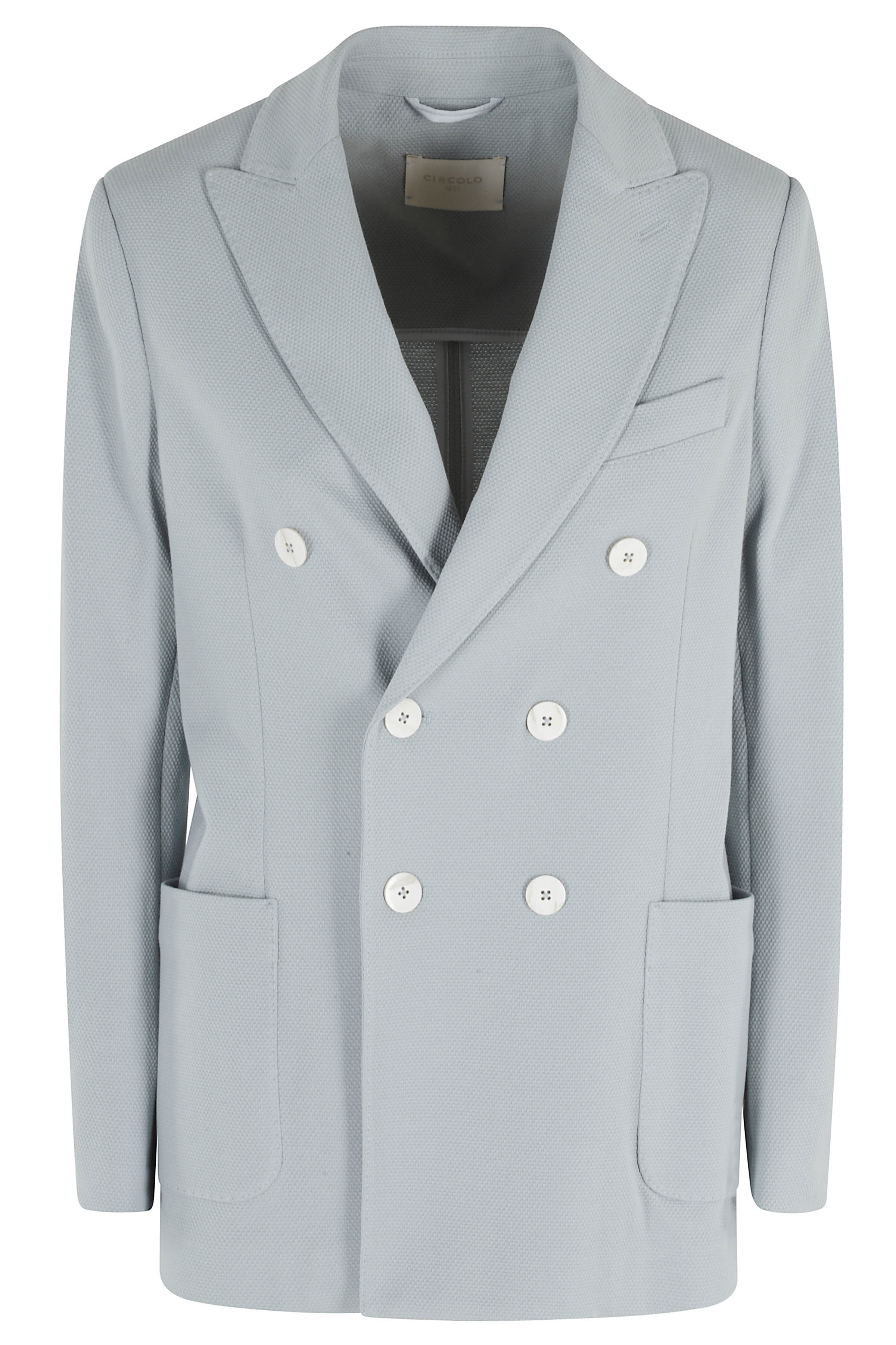 Circolo 1901 Women's Blue Masculine Jacket Ox Cotone Elastan Giacca