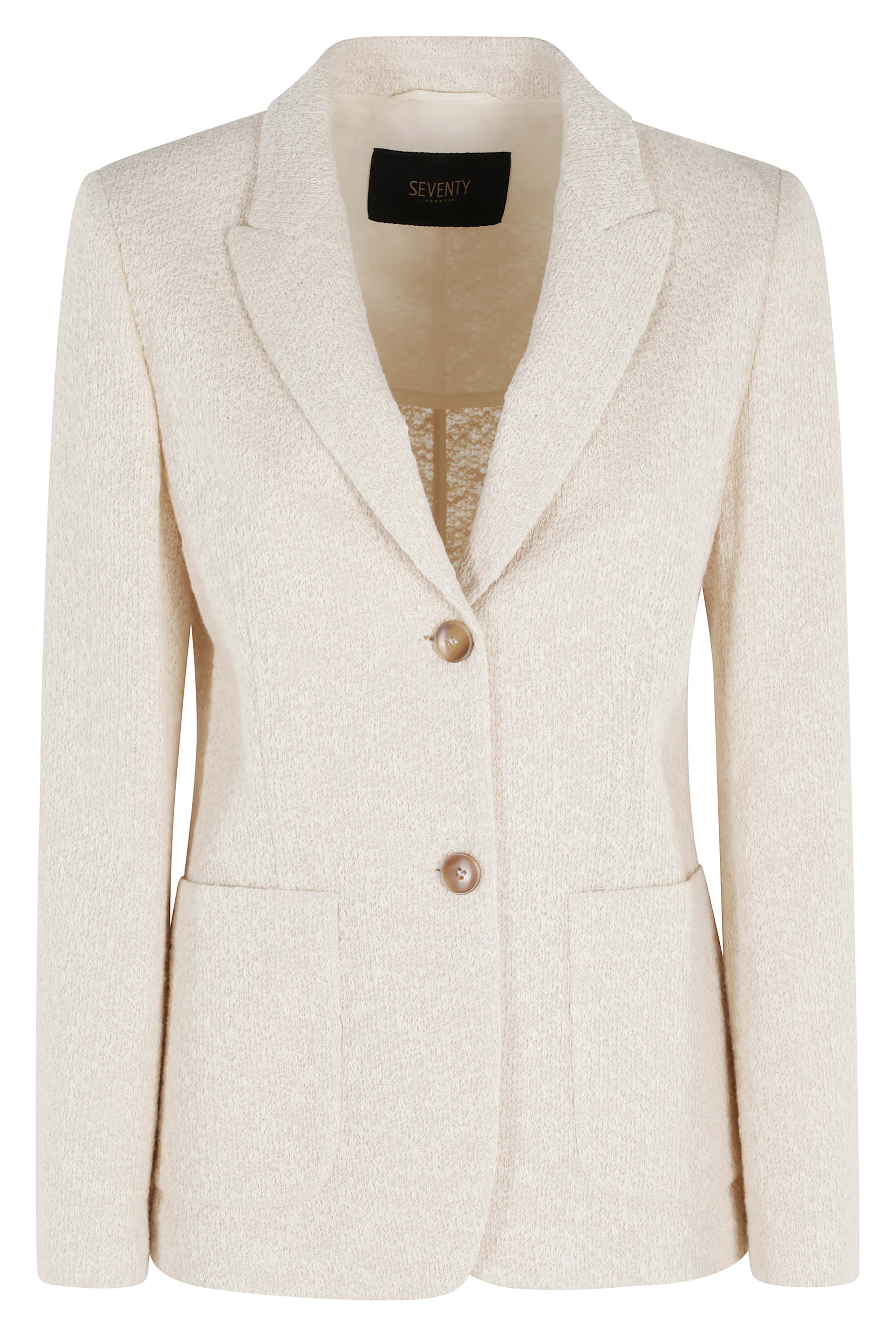 Seventy Women's Nude & Neutrals Maglia Cotone Giacca