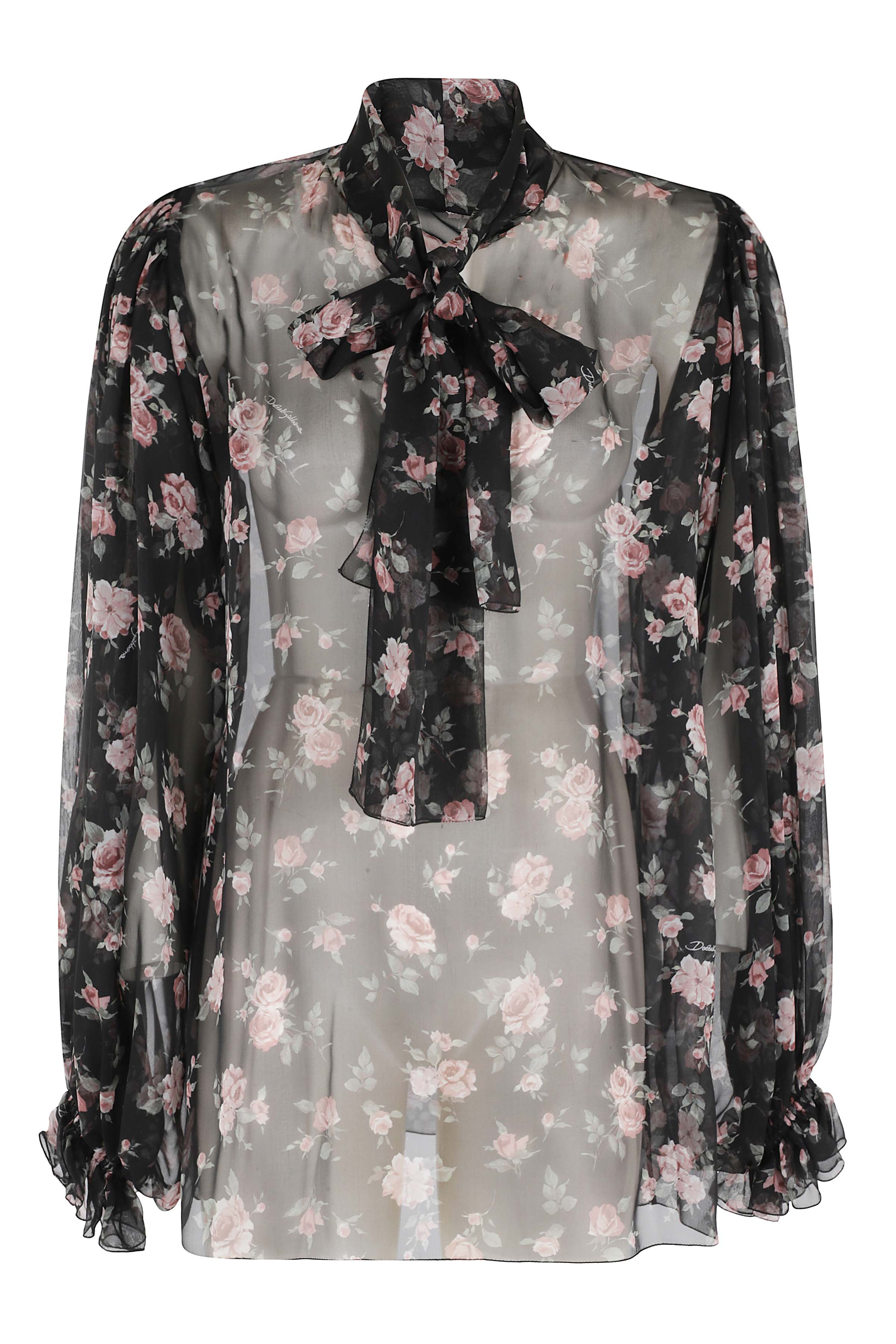 Dolce & Gabbana Women's Black Blusa Tops