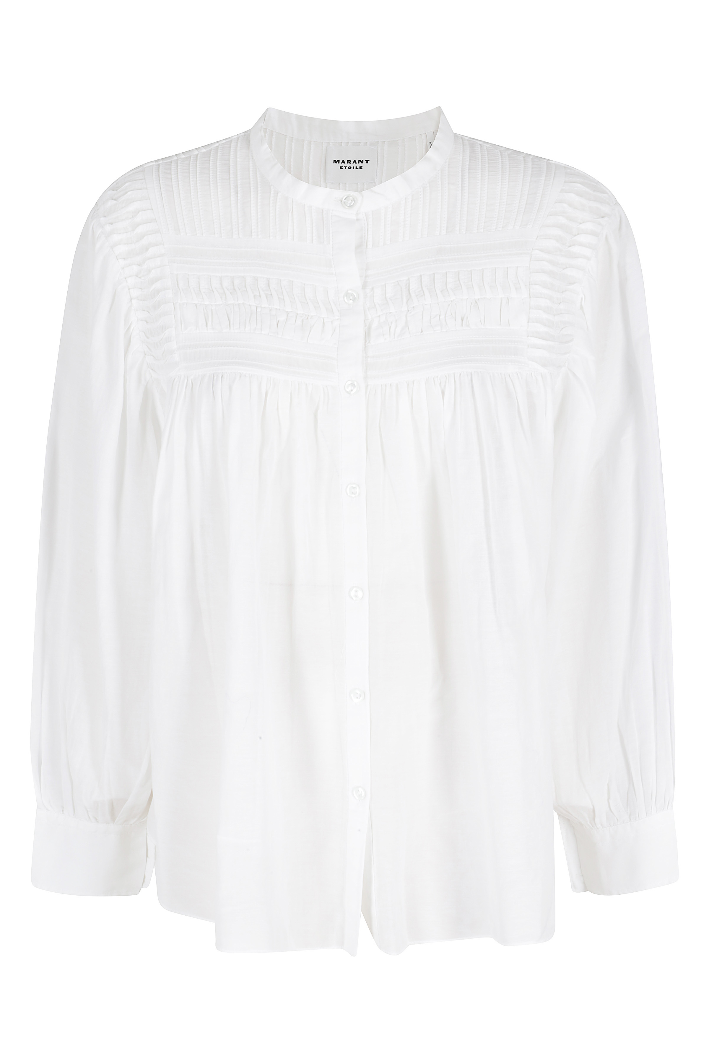 Marant Etoile Women's White Plalia Gz Cotton Viscose Camicia
