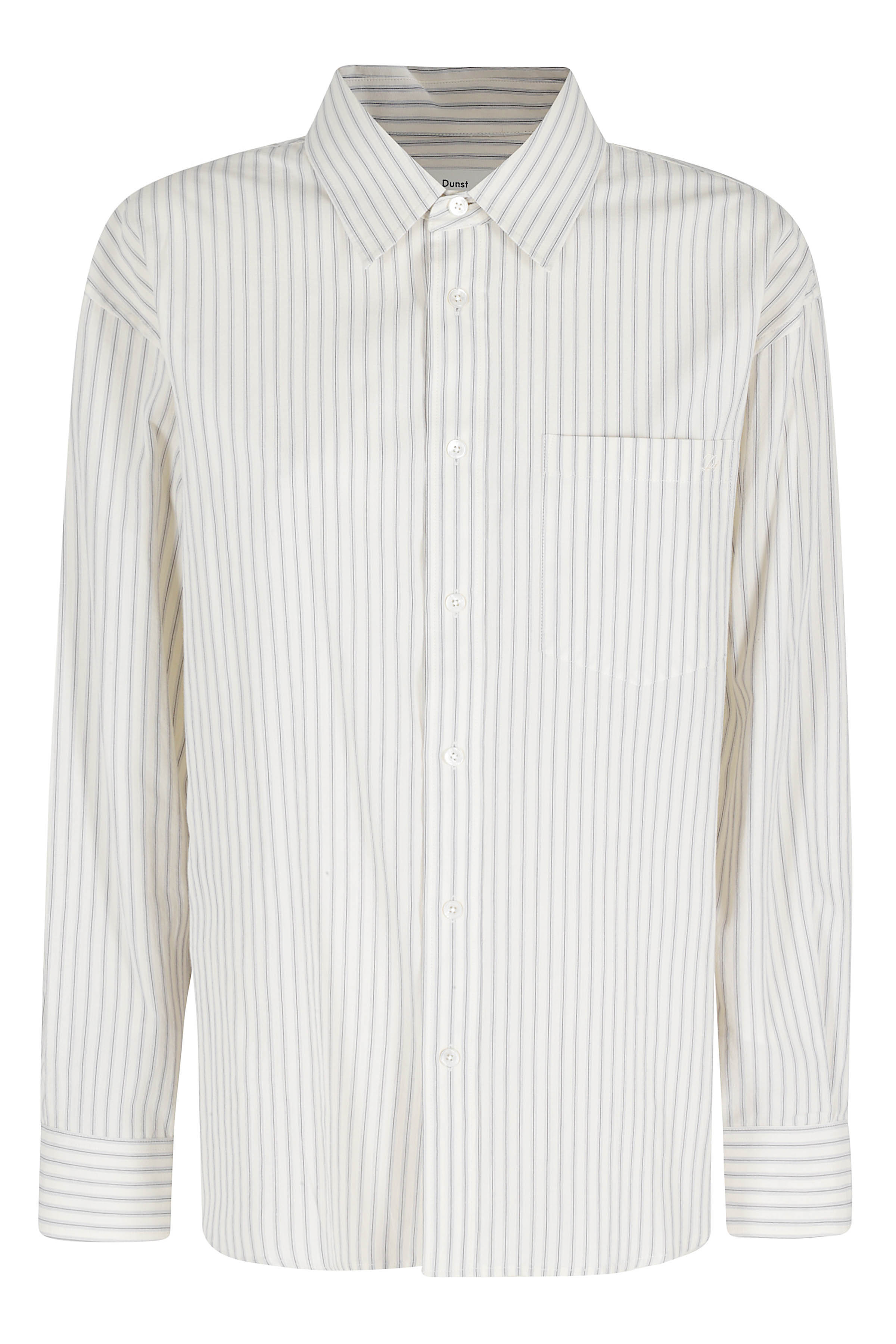Dunst Women's Nude & Neutrals 2-Way Oversized Striped Shirt Cotone Camicia