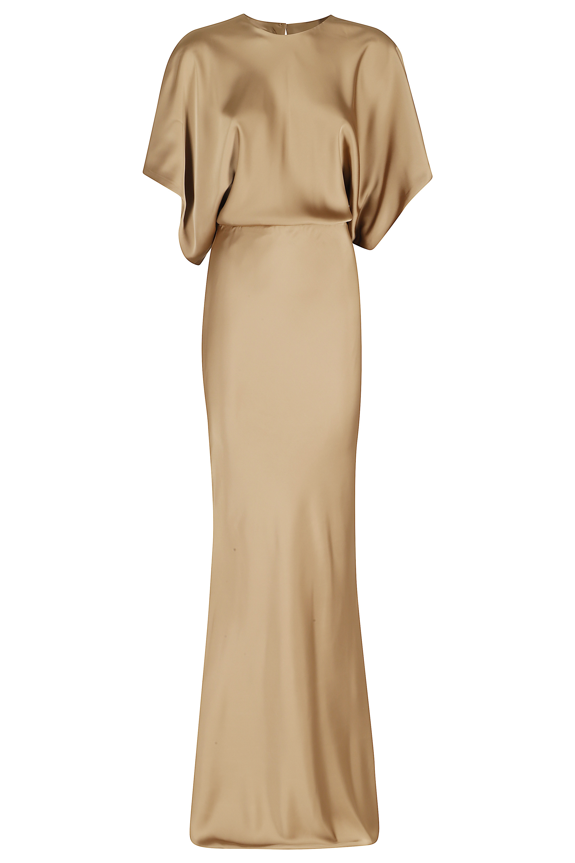 Norma Kamali Women's Metallic Reverse Obie Gown Poliestere Abito