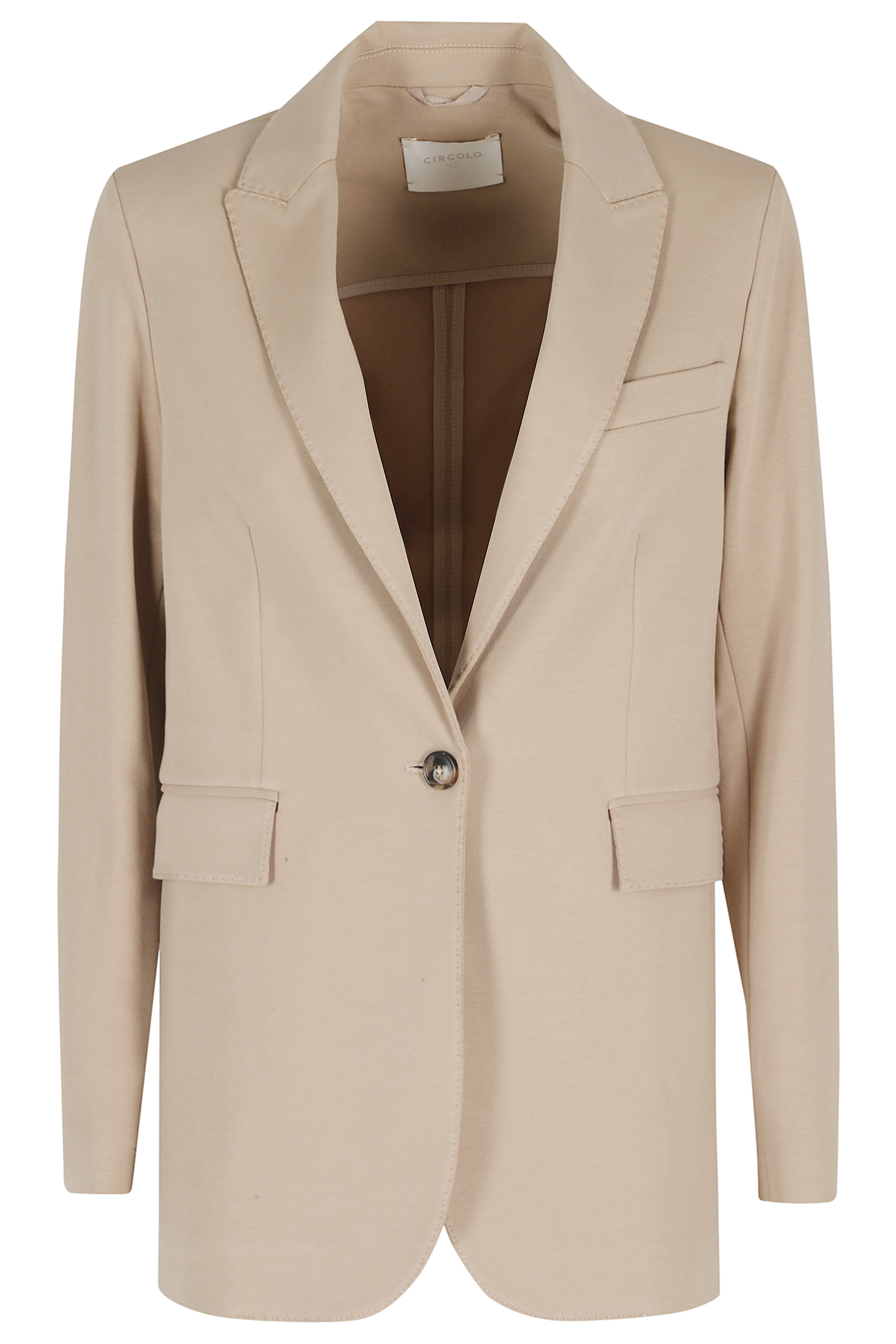 Circolo 1901 Women's Brown Blazer Fleece Cotone Giacca