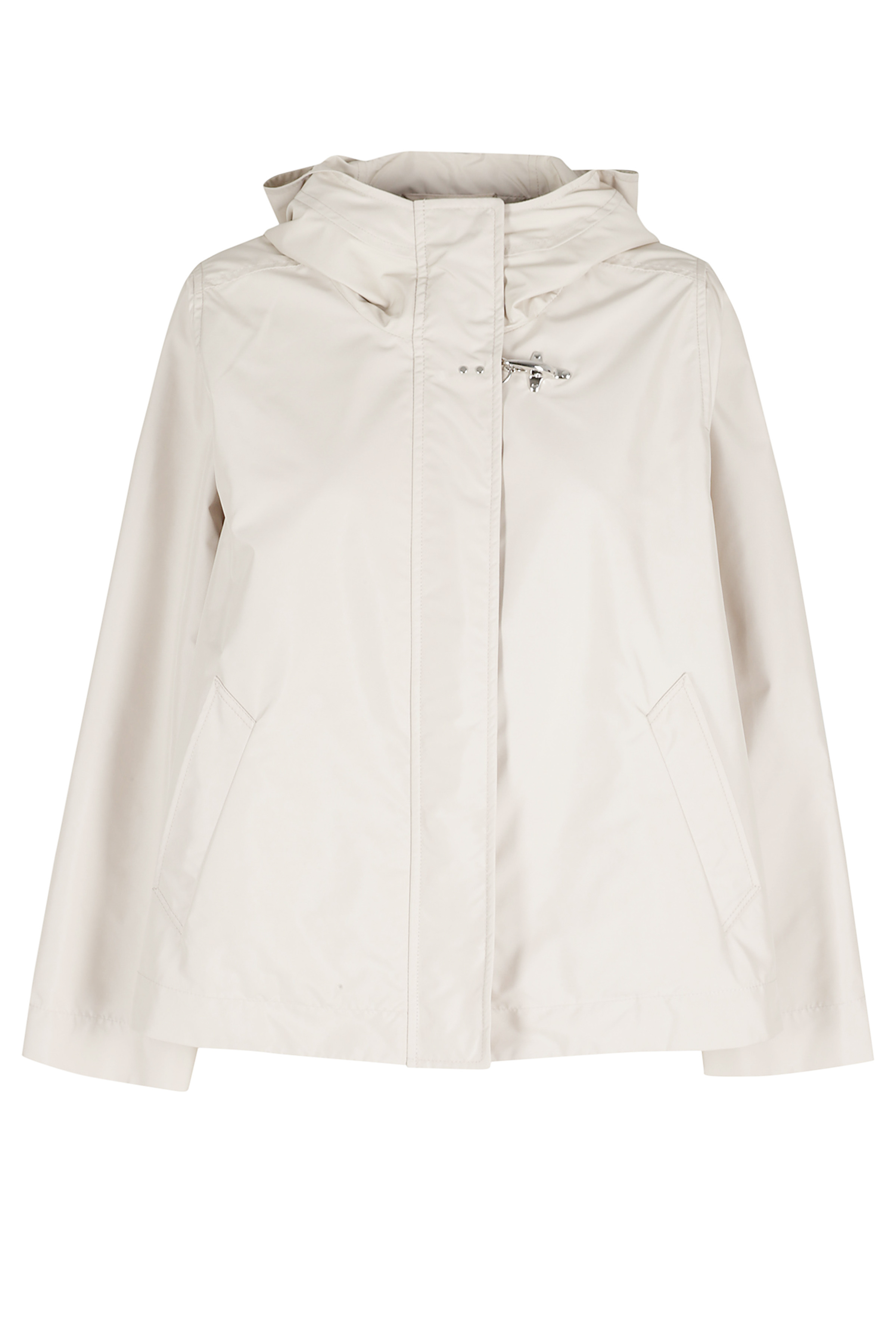 Fay Women's Nude & Neutrals Parka Corto Con Cappuccio Poliestere Giubbotto