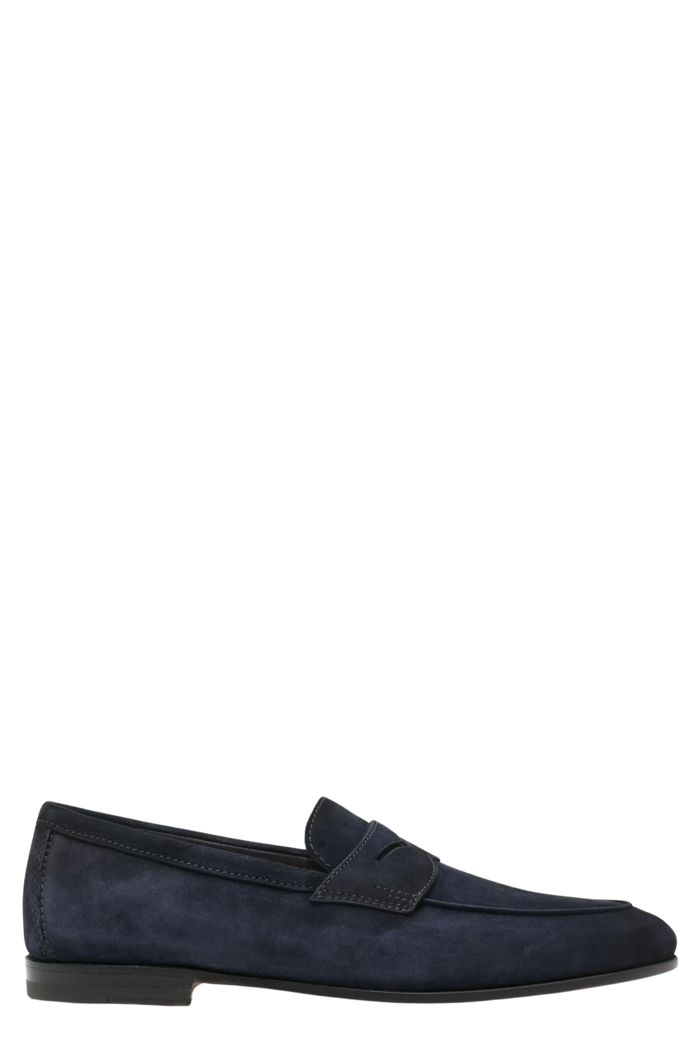 Santoni Men's Blue Carlos Pelle Calzature