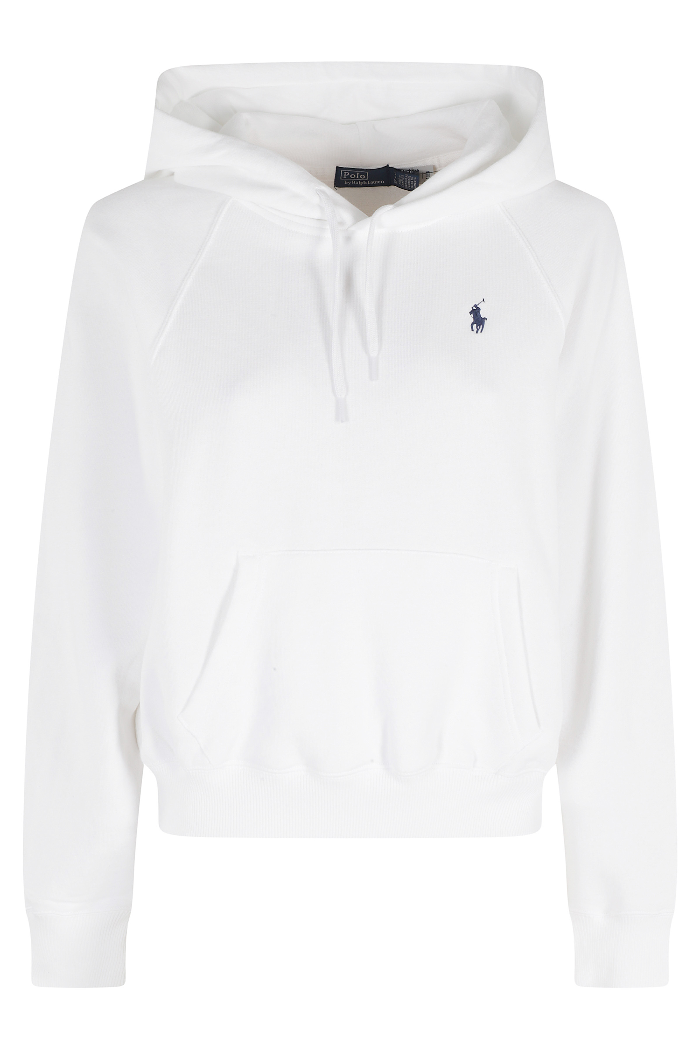 Polo Ralph Lauren Women's White Knit Sweatshirt Cotone Felpa
