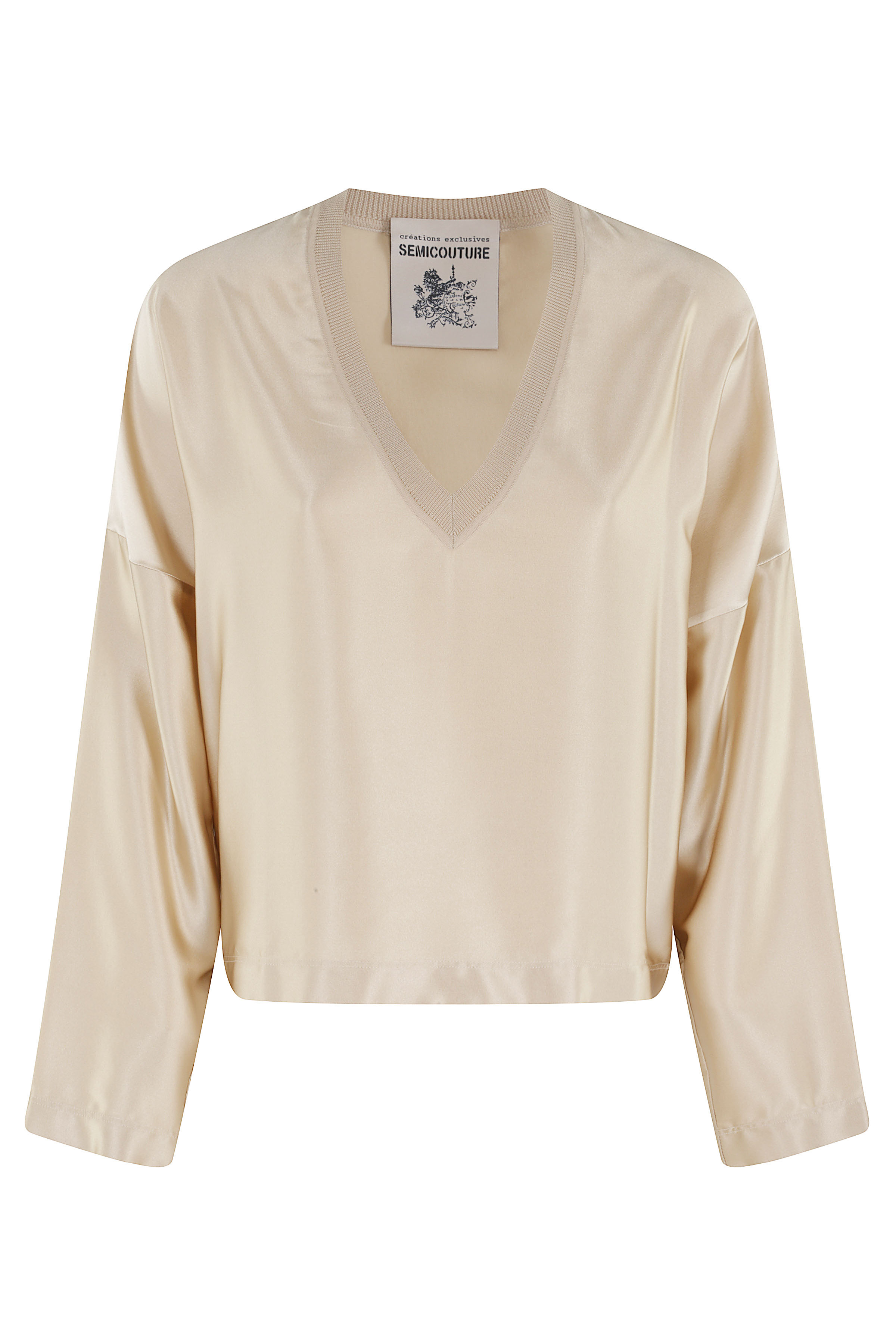 Semi Couture Women's Brown Maglia Elmond Lana Camicia