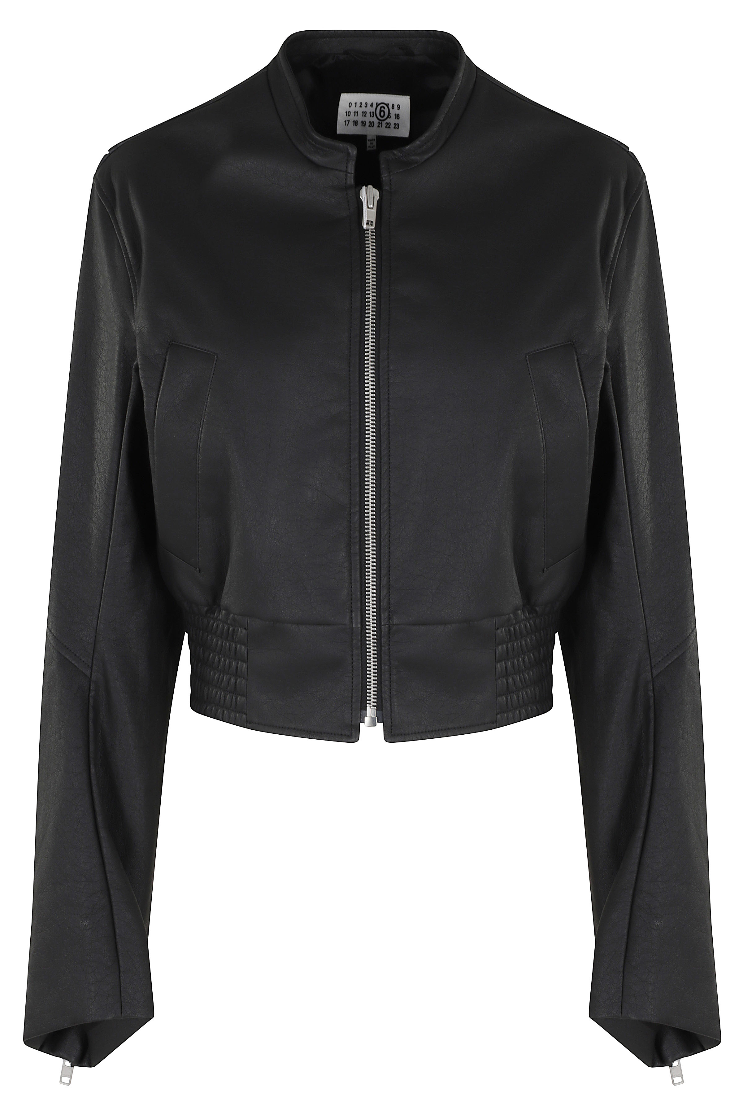 Mm6 Maison Margiela Women's Black Sportsjacket Polyester Viscose Giubbotto