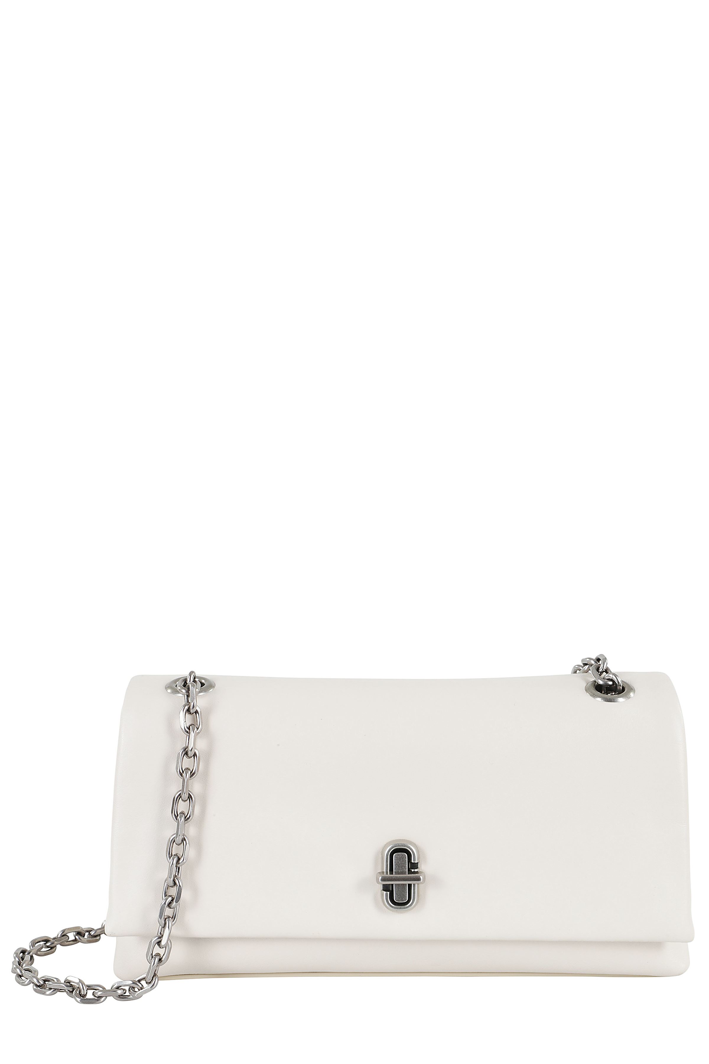Marc Jacobs Women's White The Dual Chain Mini Bag Cow Leather Borsa