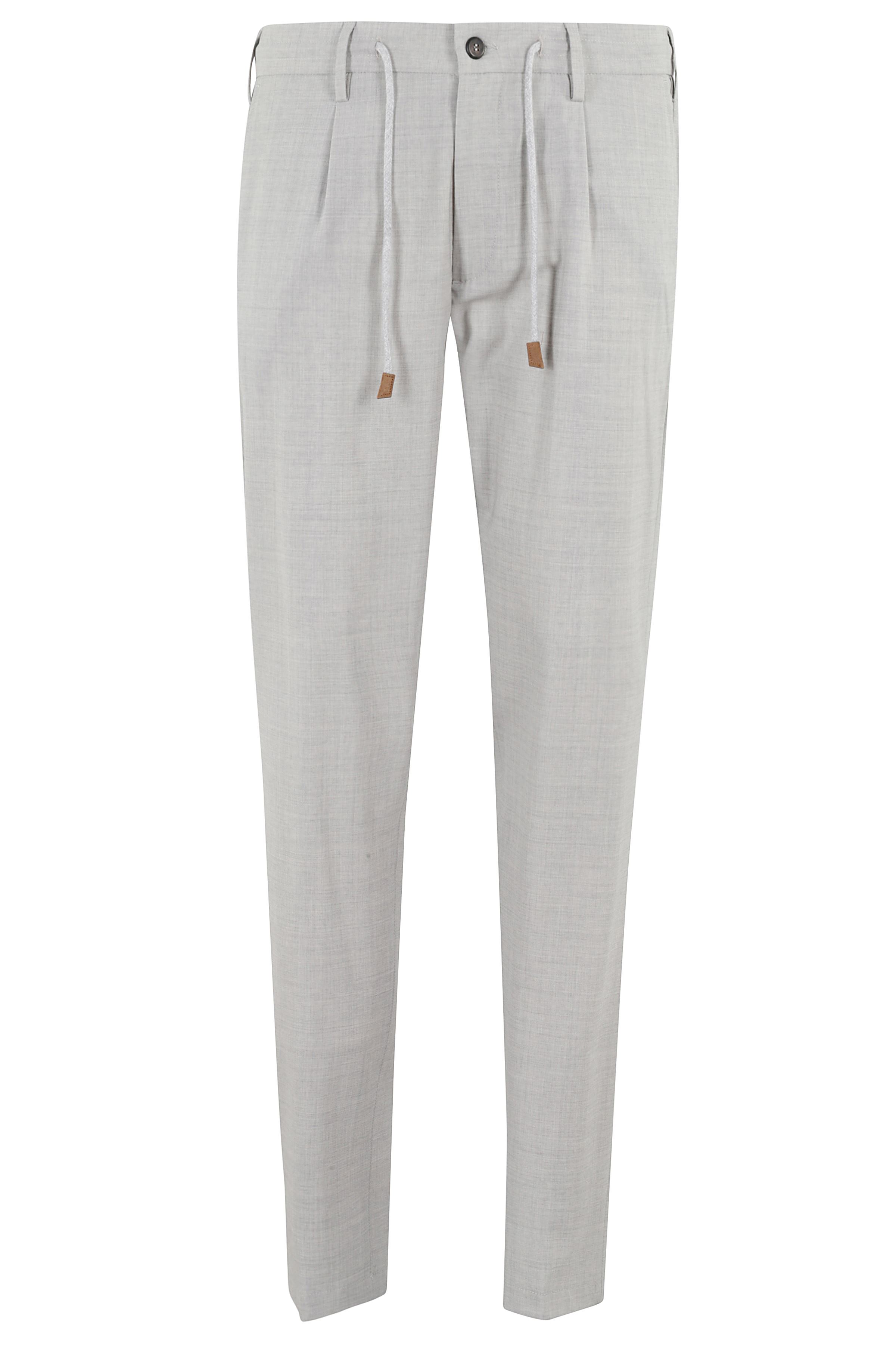 Eleventy Men's Grey Pantalone Jogger Lana Vergine Elastan Pantaloni