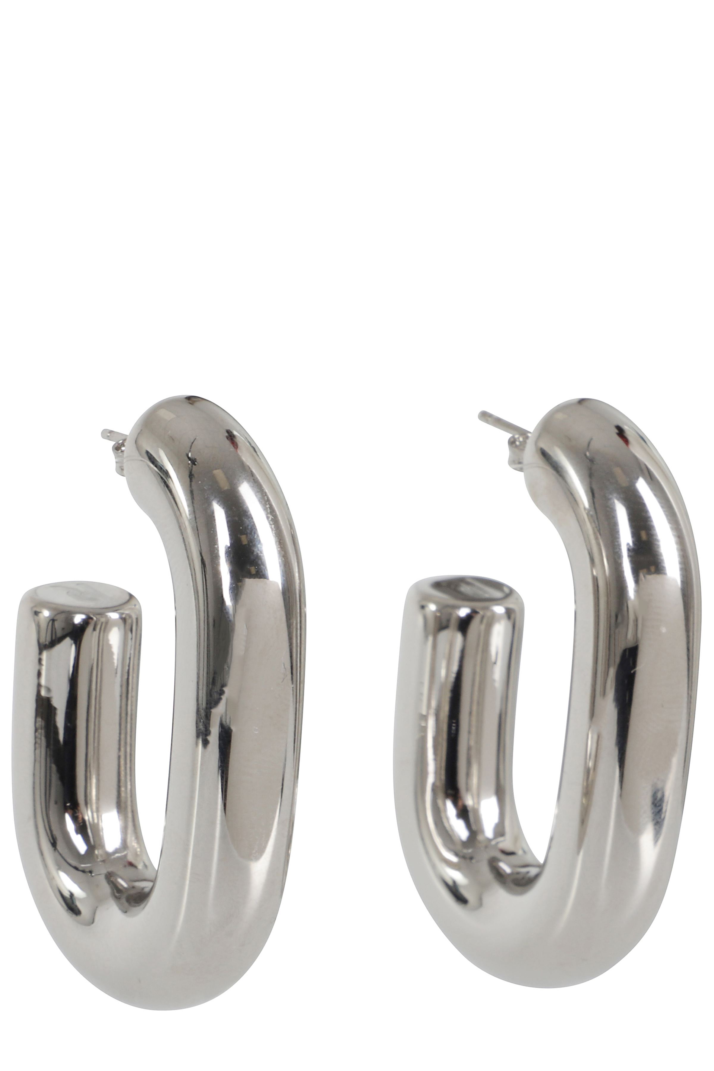 Rabanne Women's Metallic Xl Link Hoops Ottone Orecchini