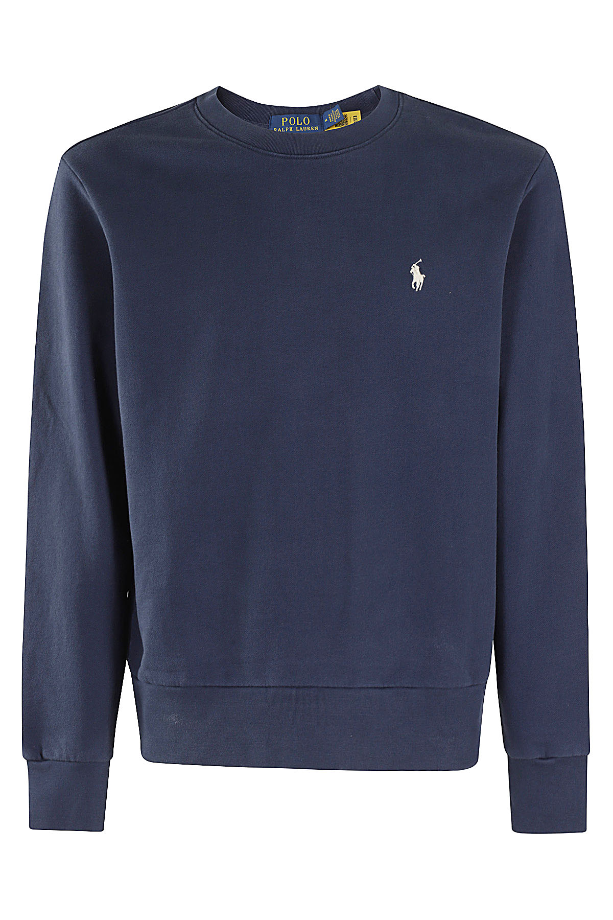 Polo Ralph Lauren Men's Blue Long Sleeve Sweatshirt Cotone Felpa