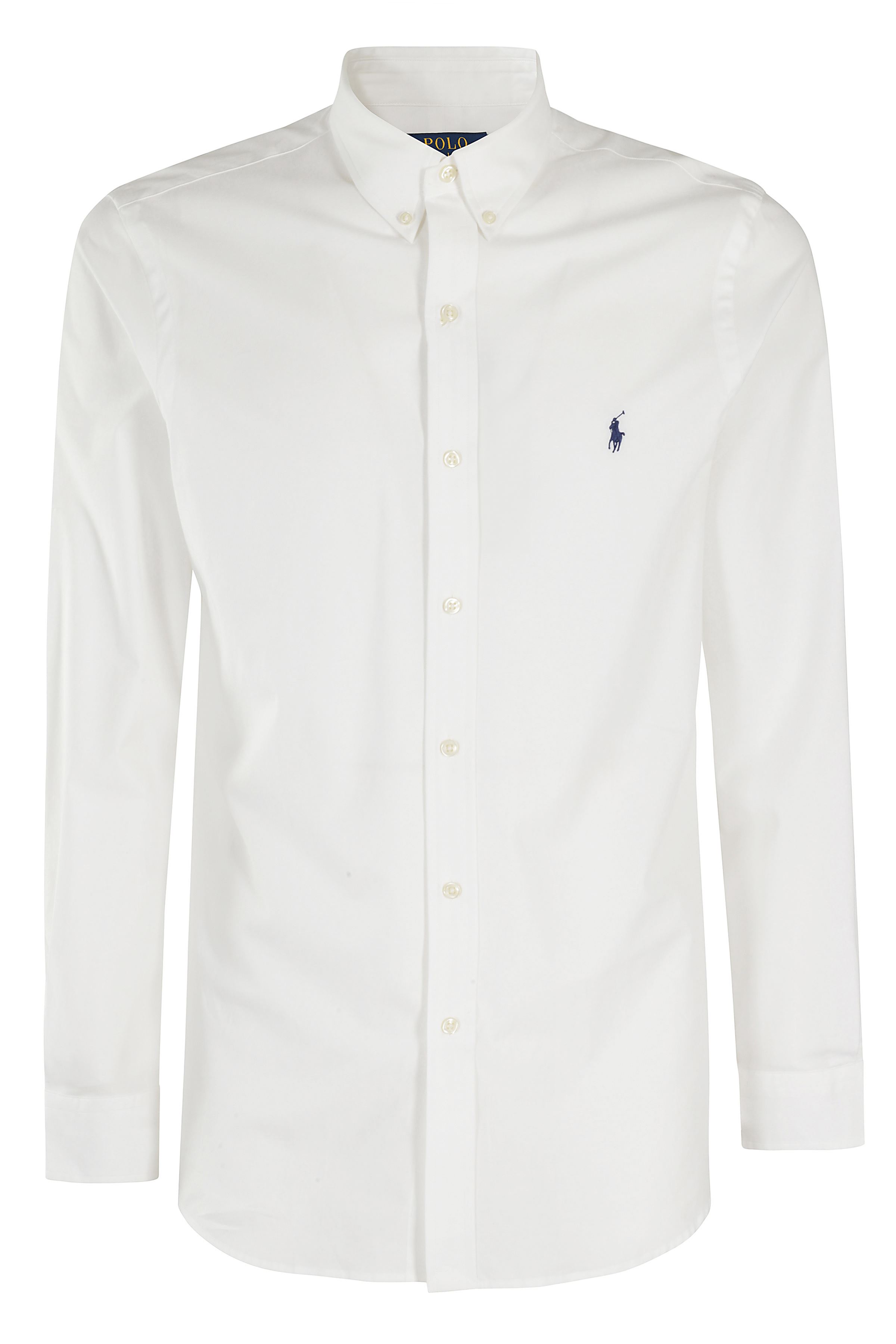 Polo Ralph Lauren Men's White Long Sleeve Shirt Cotone Camicia