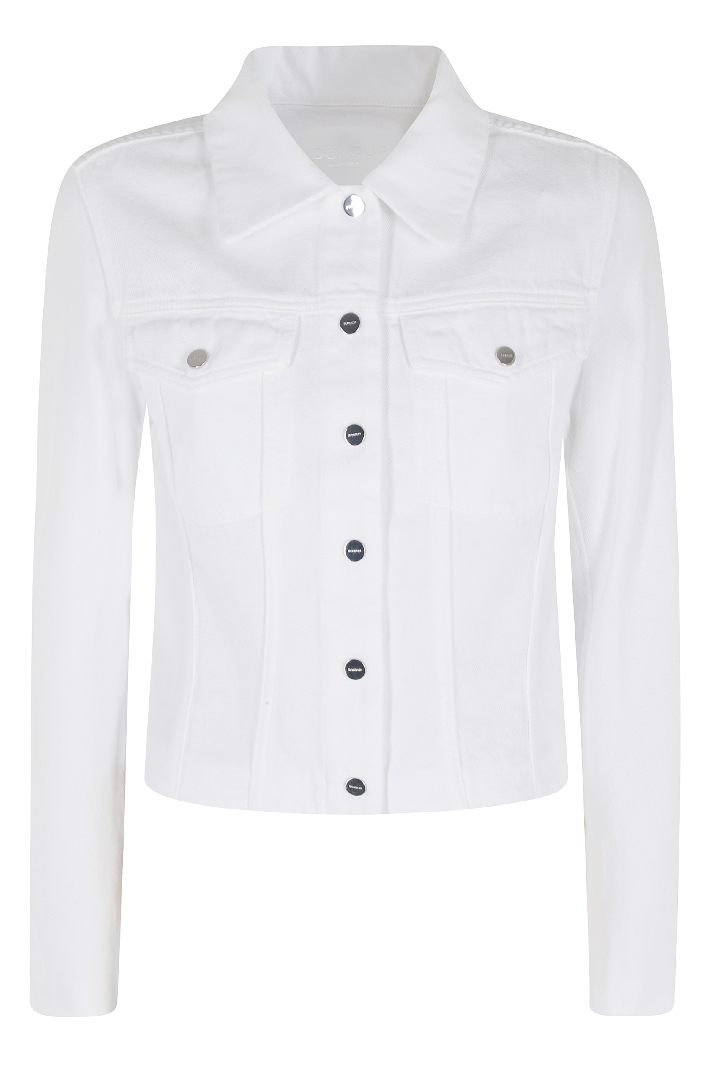 Dondup Women's White Giubbino Slim Cotone Giubbotto