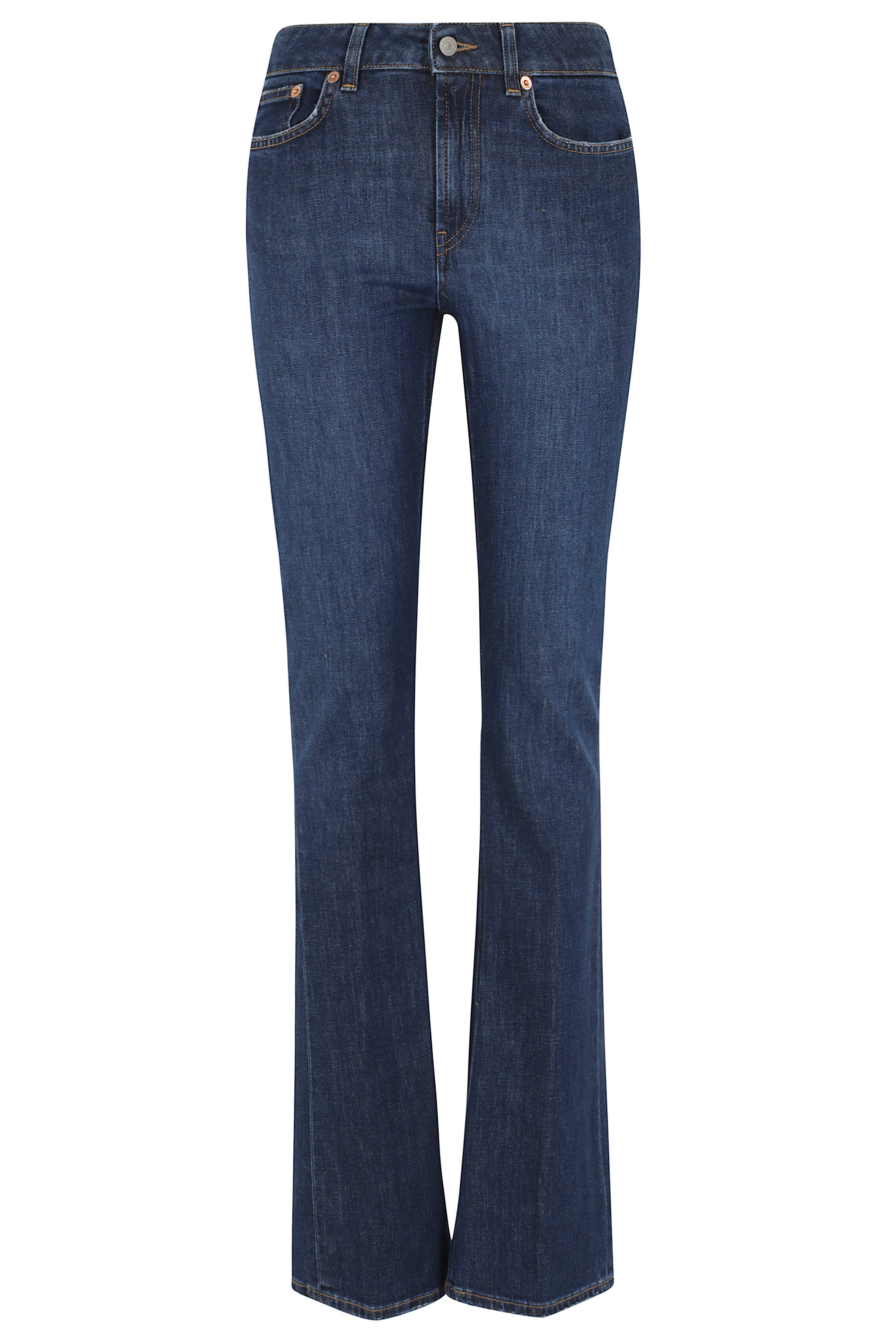 Dondup Women's Blue Jeans 5Tasche Bootcut Newlola Cotone Lyocell Elastan