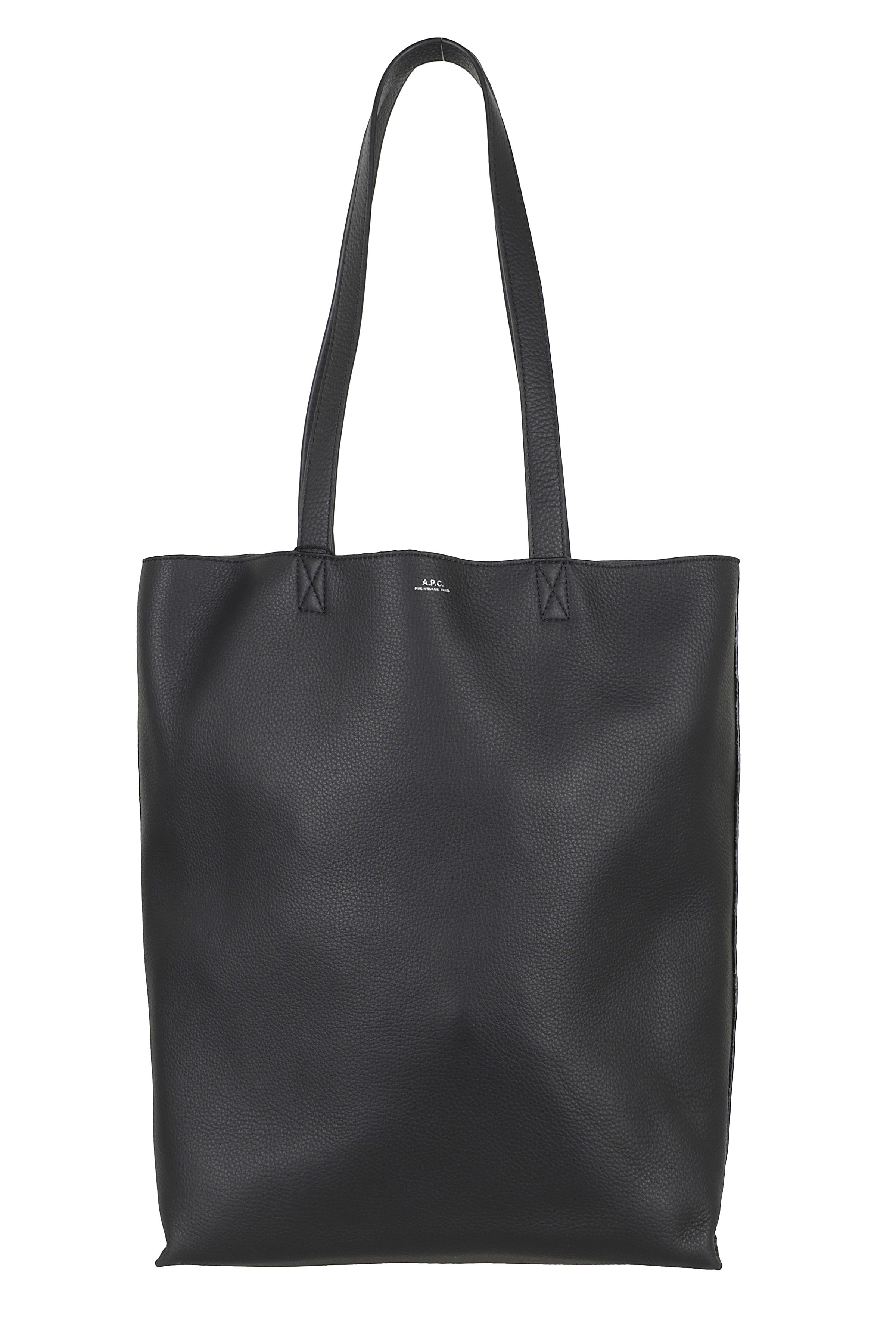 A.p.c. Men's Black A. P.c. Cabas Maiko Pelle Bovina Borsa