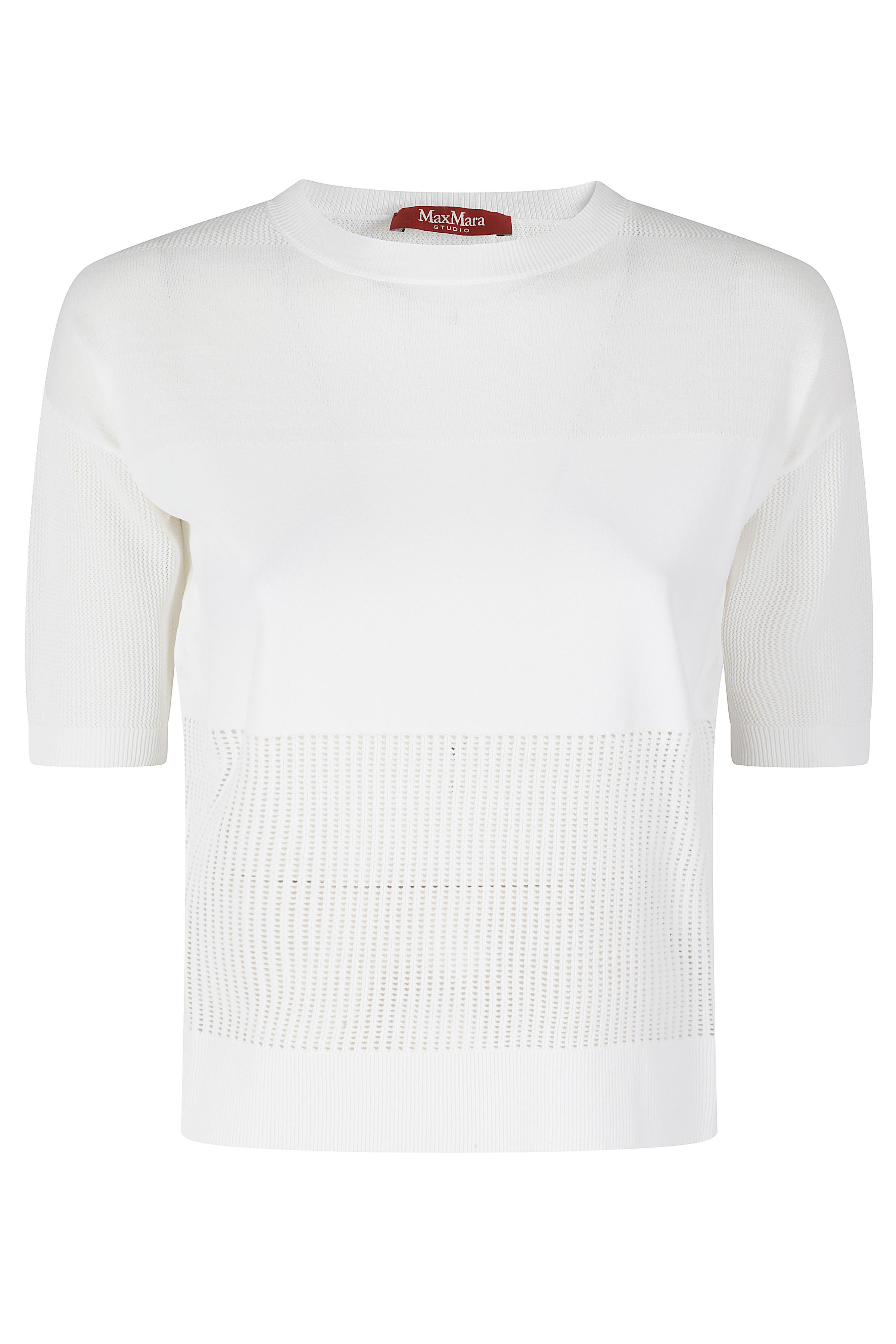 Max Mara Studio Women's White Celebre Viscosa Poliammide Top