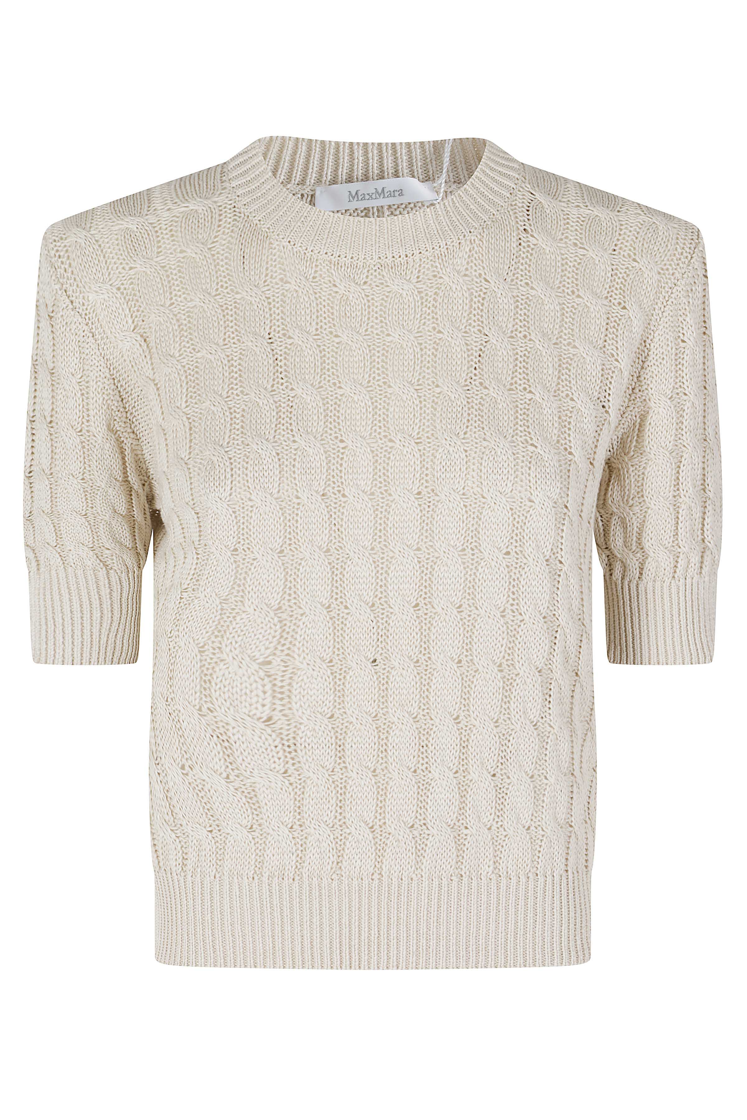 Max Mara Women's Brown Talamo Lino Maglia