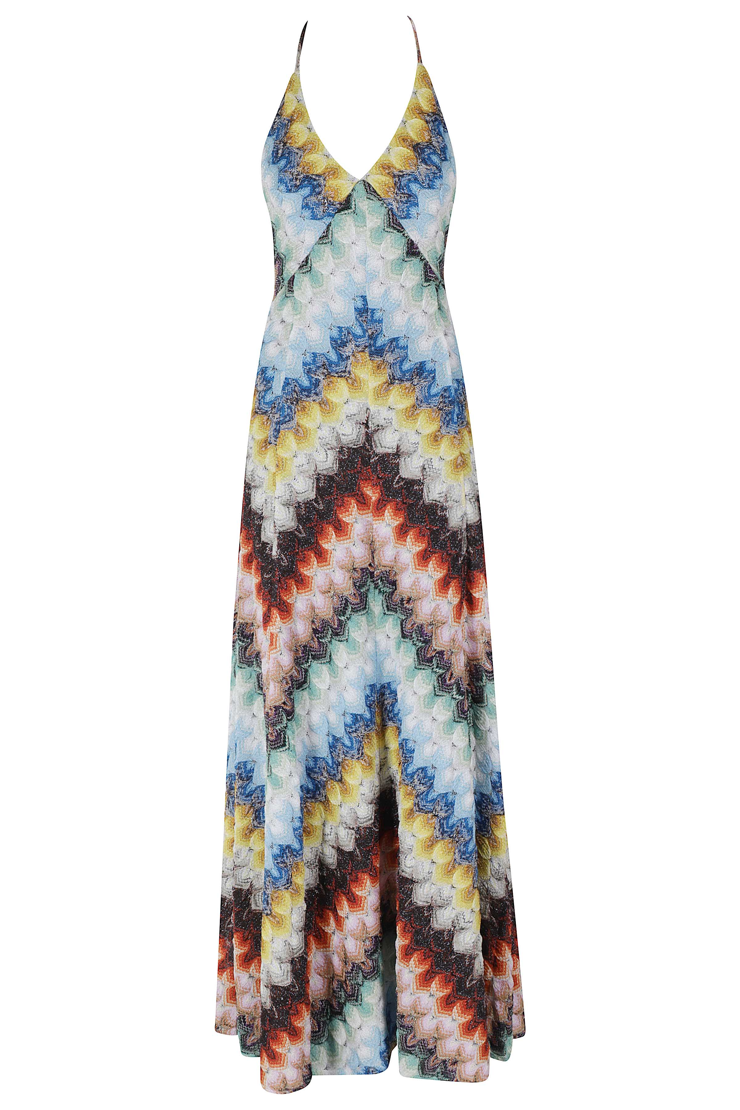 Missoni Women's Multicolour Sleveless Long Dress Viscosa Abito