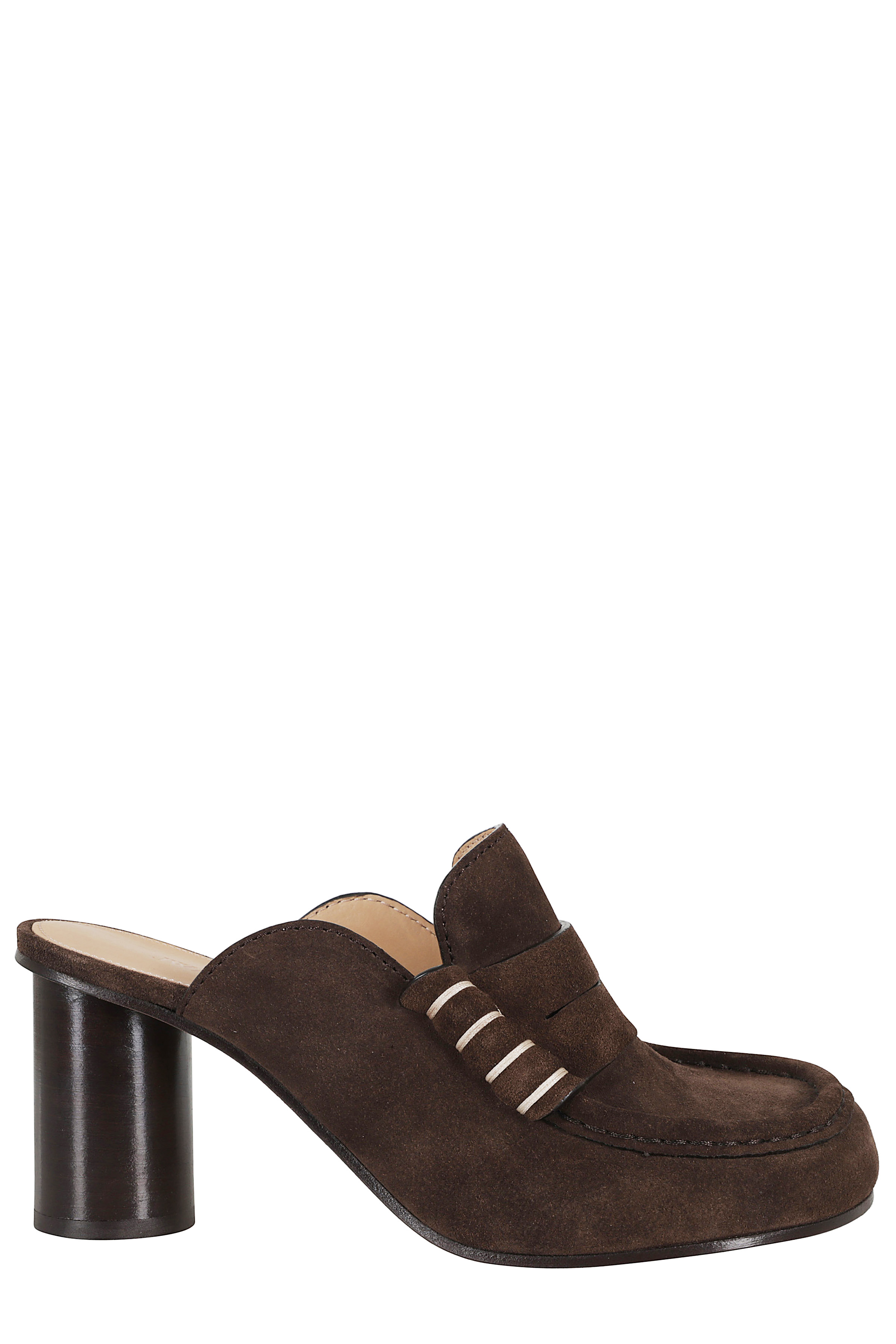 Jw Anderson Women's Brown Loafer Close Toe Sandal Calzature