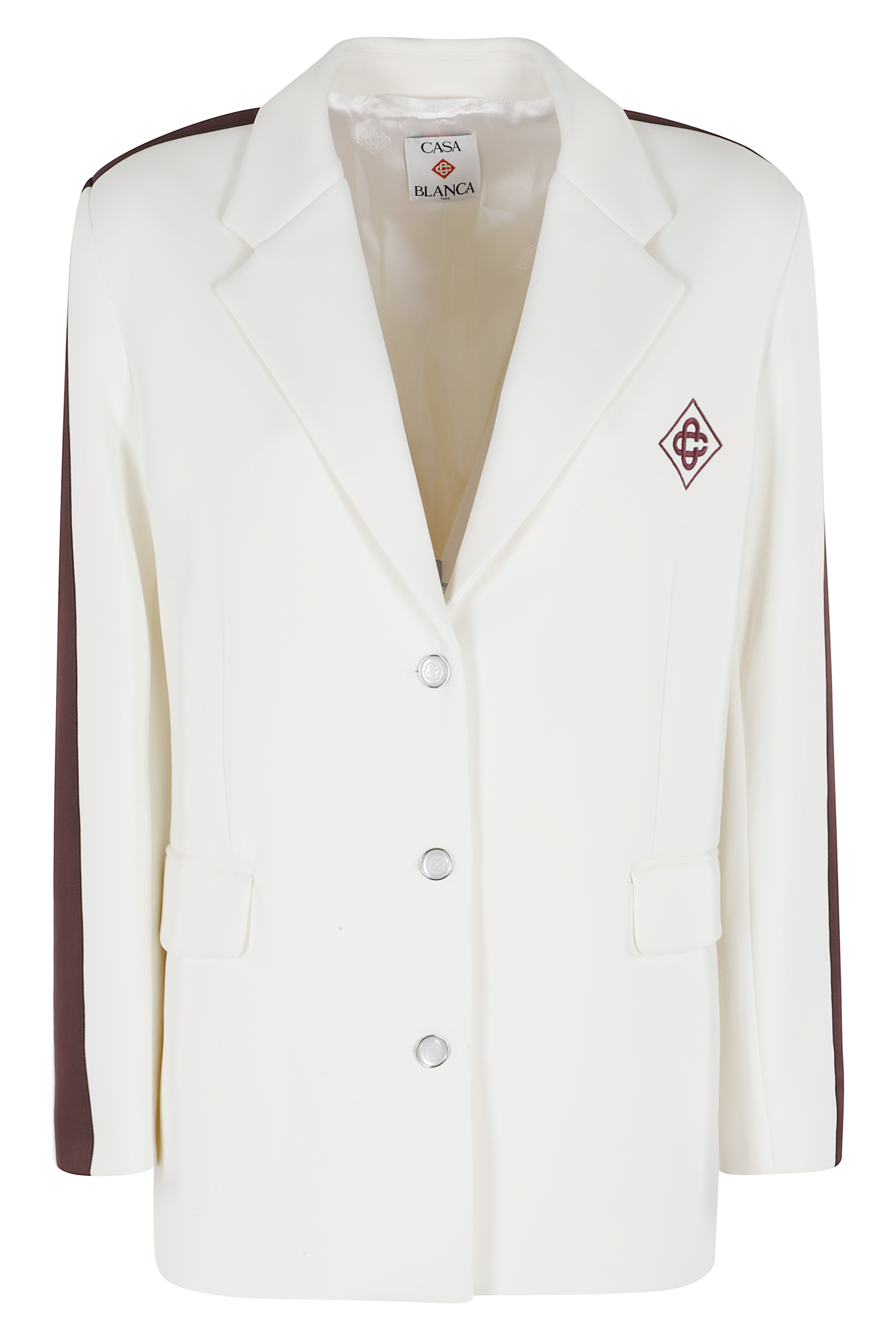 Casablanca Women's White Sports Tailored Jacket Giacca