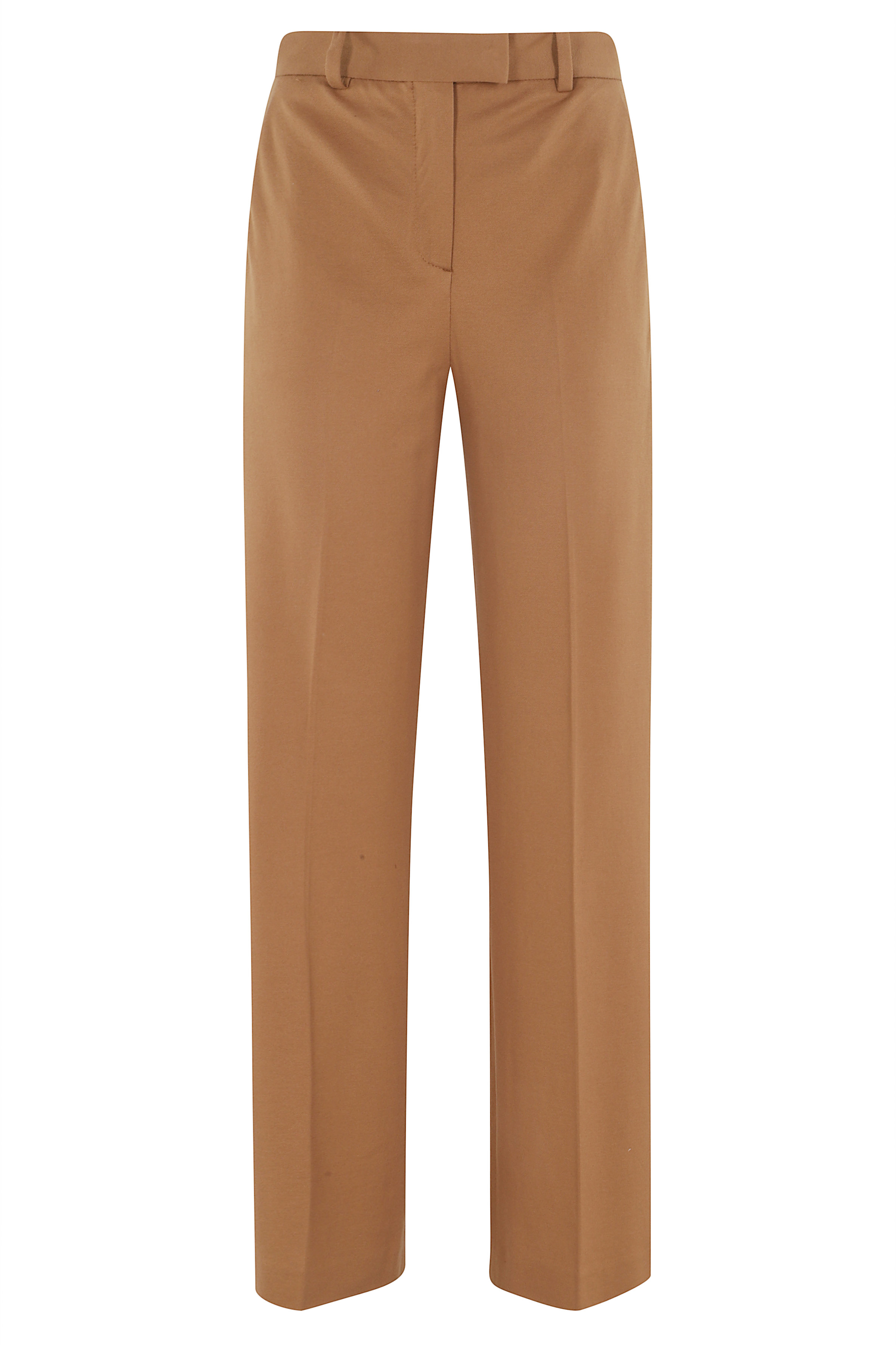 Circolo 1901 Women's Brown Pant Masculine Cotone Elastan Pantaloni