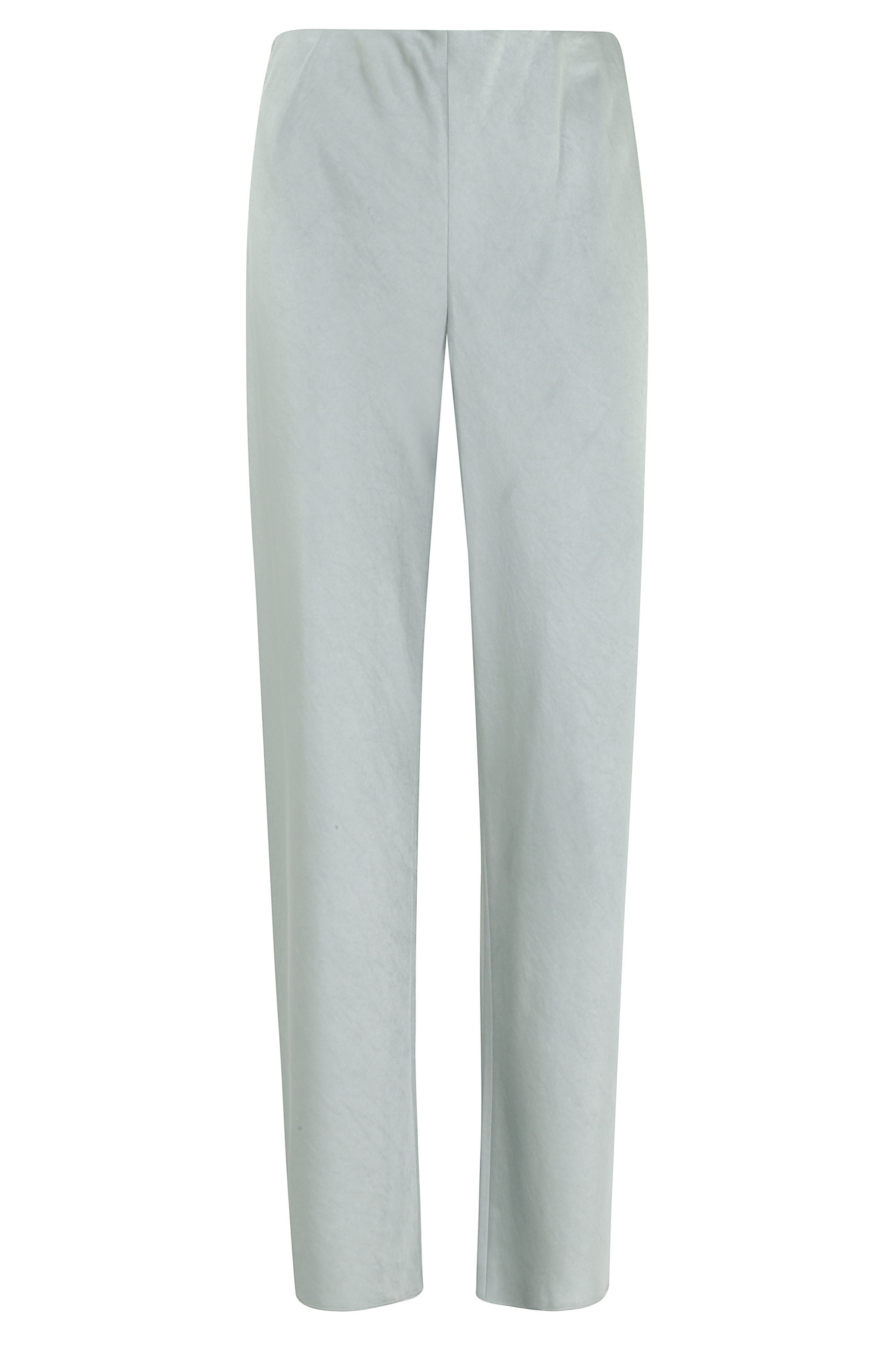Vince Women's Green High Waist Fluid Satin Bias Pant Polyester Pantaloni