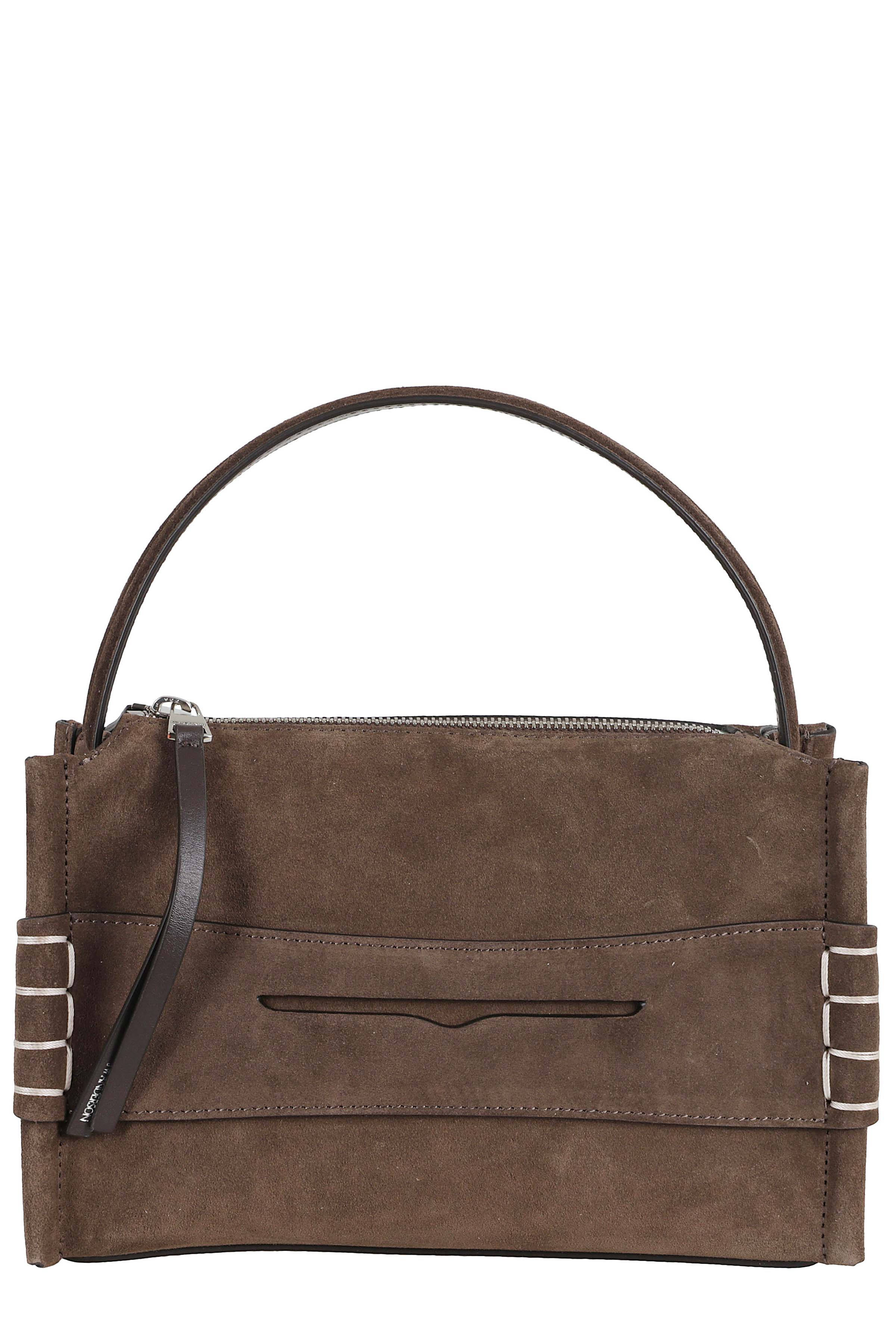 Jw Anderson Women's Brown Small Loafer Bag Split Grain Calf Leather Borsa
