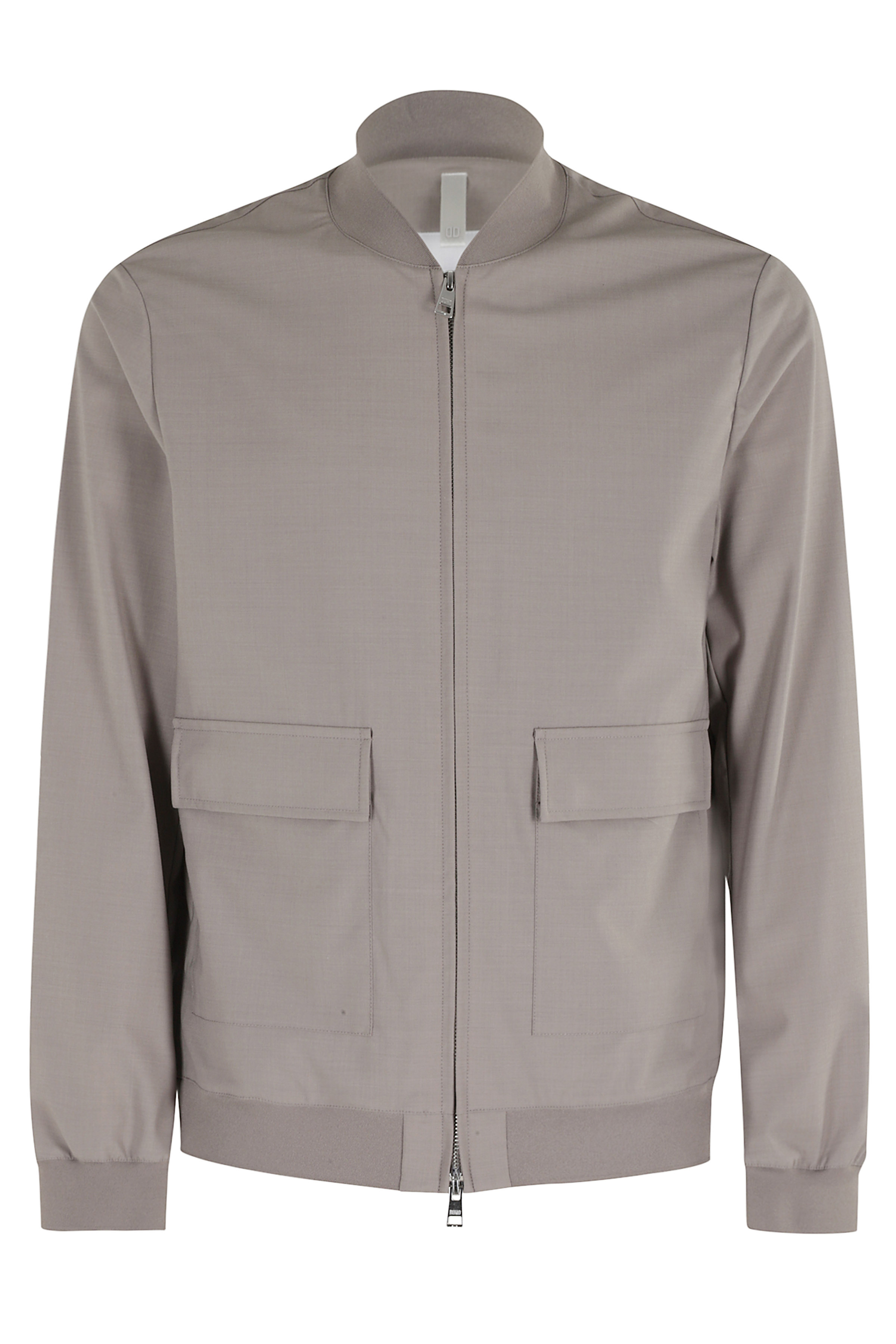 Duno Men's Brown Bomber Con Pattine Lana Giubbotto