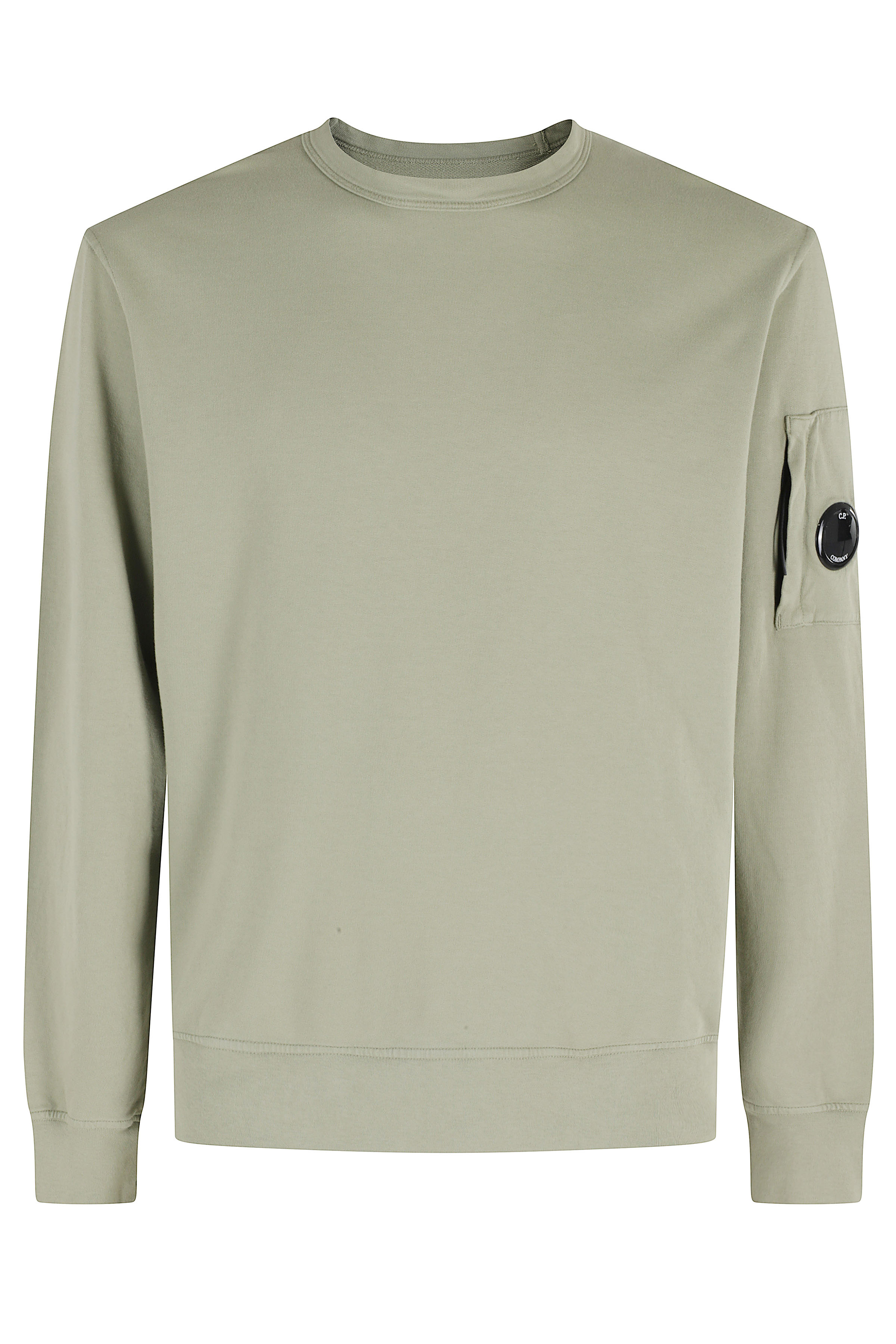 C.p. Company Men's Grey C. P. Company Light Fleece Crewneck Sweatshirt Cotton Felpa