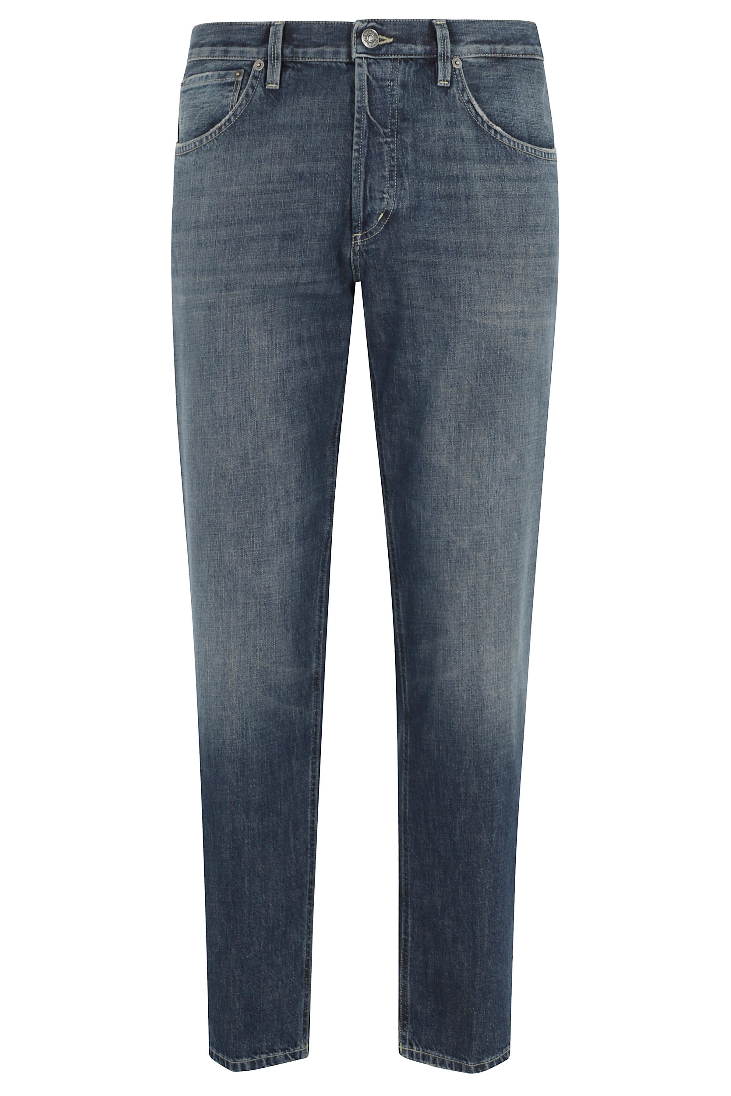 Dondup Men's Blue Jeans 5Tasche Carrot Brighton Cotone