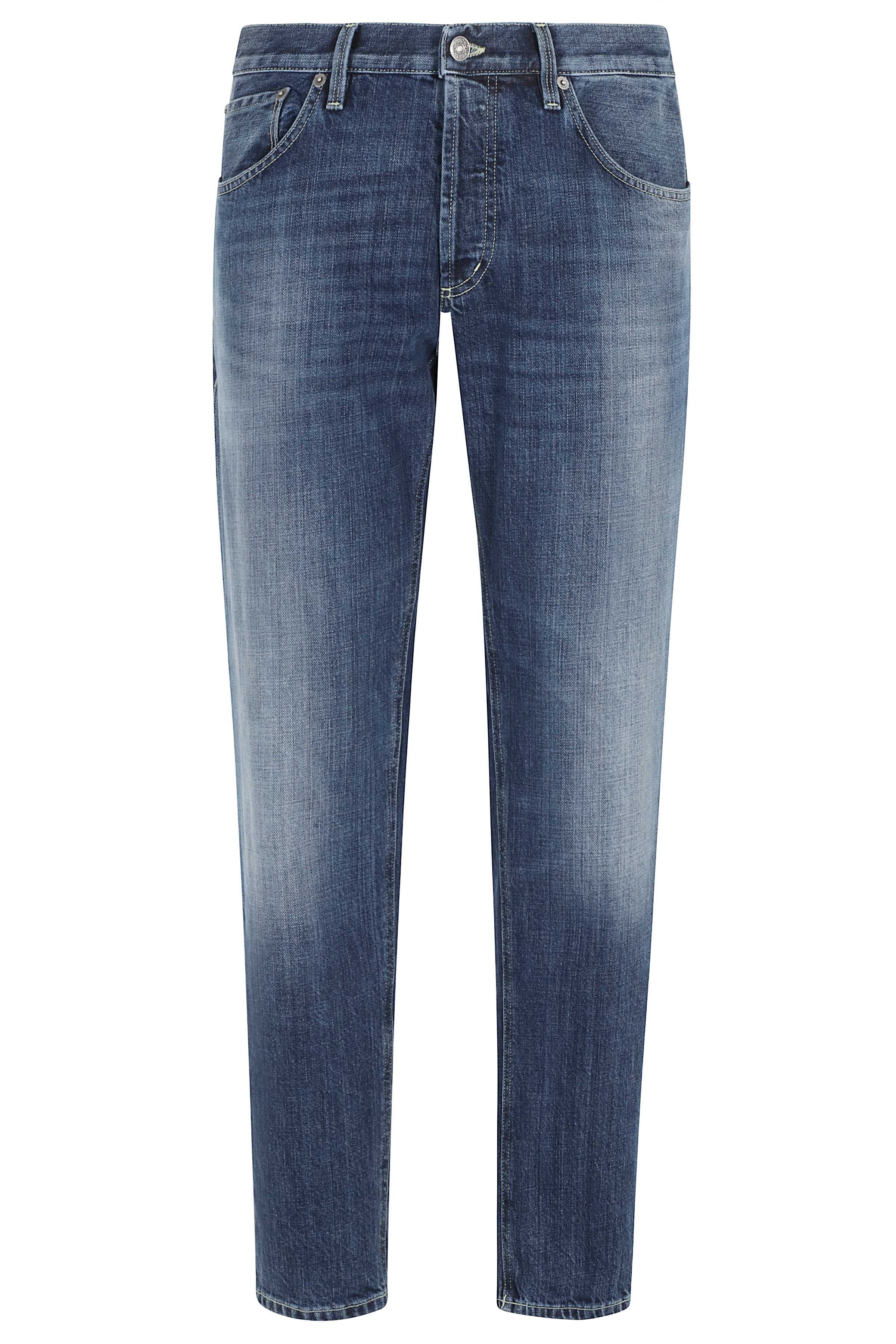 Dondup Men's Blue Jeans 5Tasche Carrot Brighton Cotone