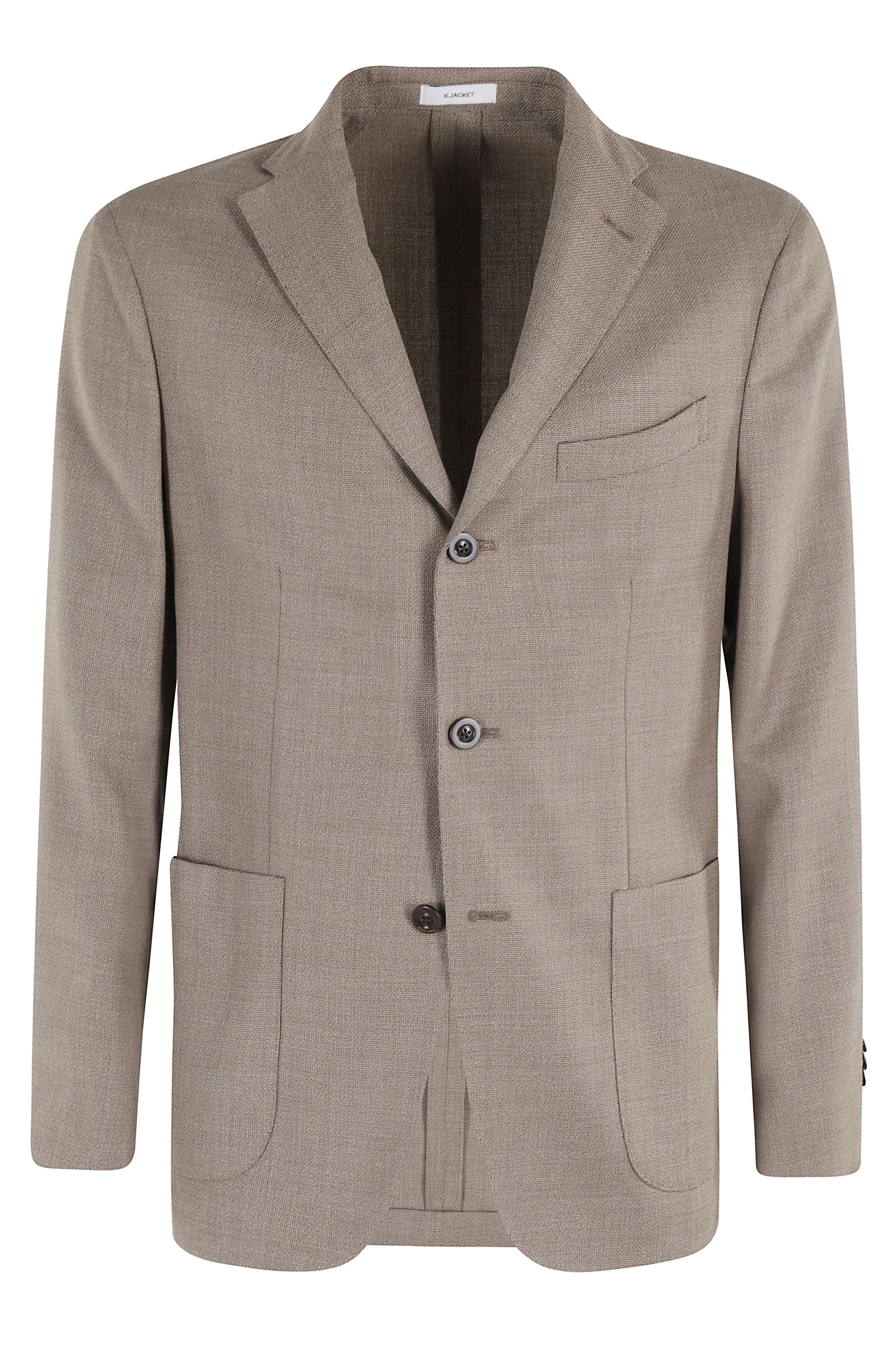Boglioli Men's Brown Giacca Lana Vergine