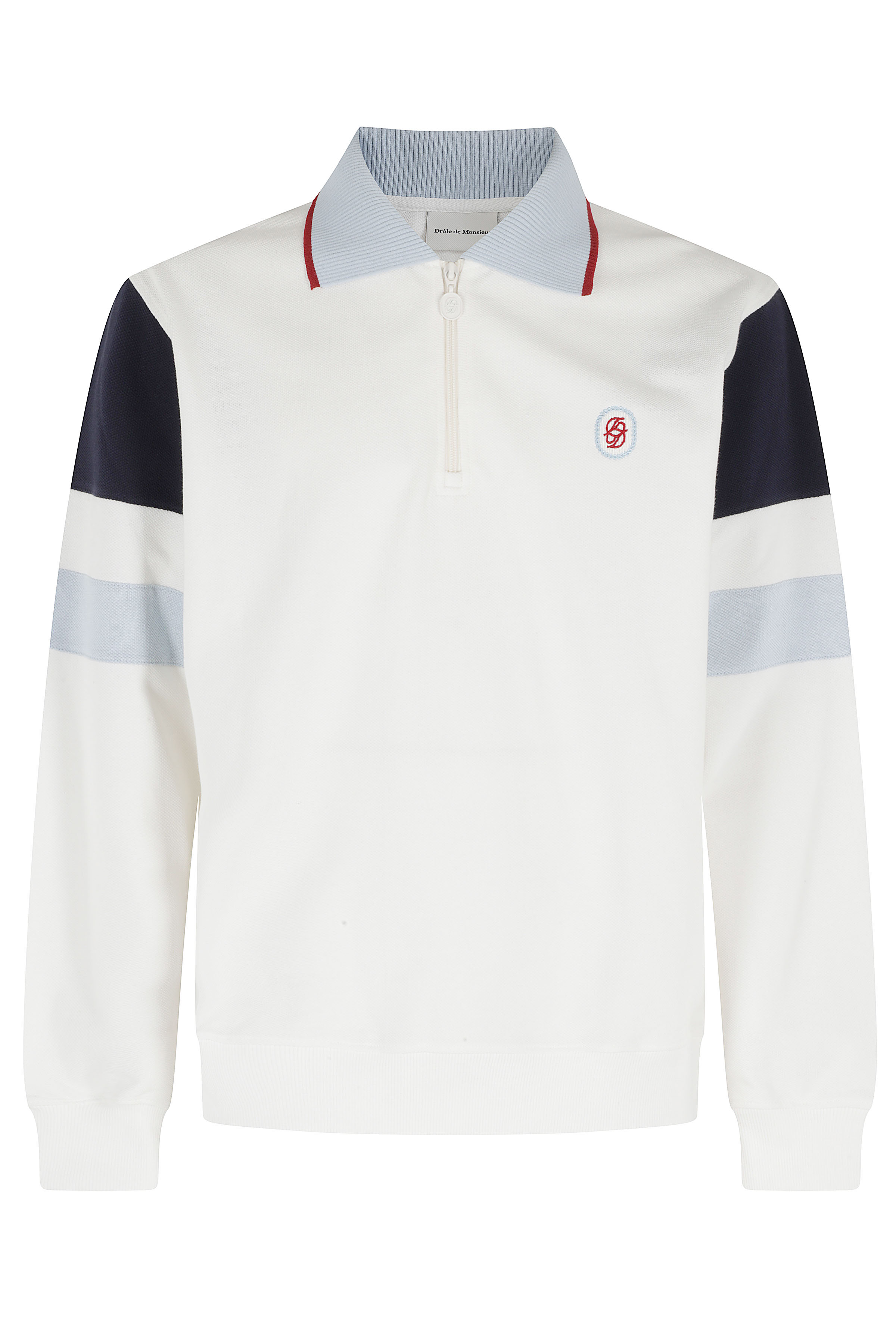 Drôle De Monsieur Men's White Polo Cotone