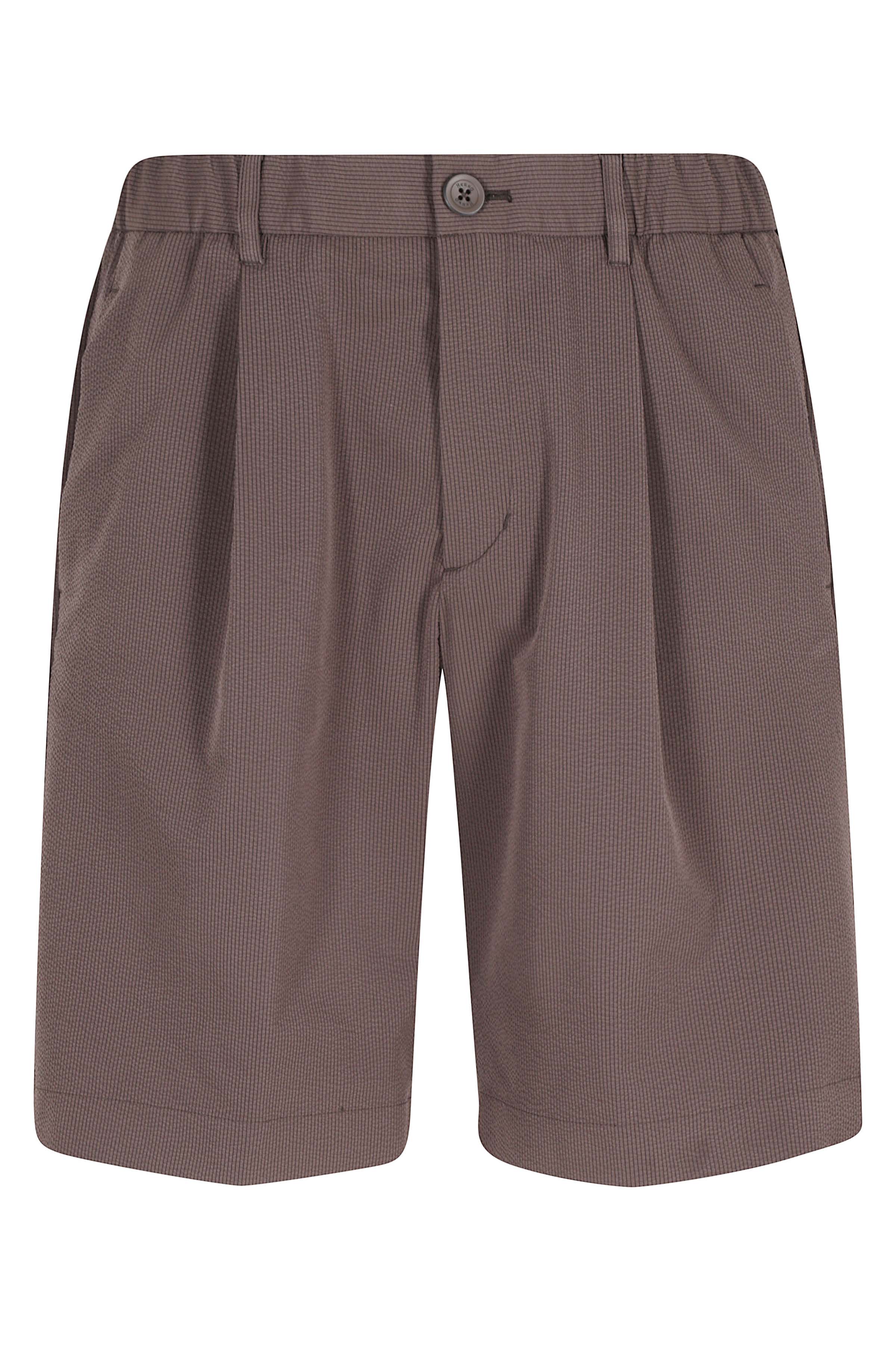 Herno Men's Brown Pantaloni Corti Poliestere Short